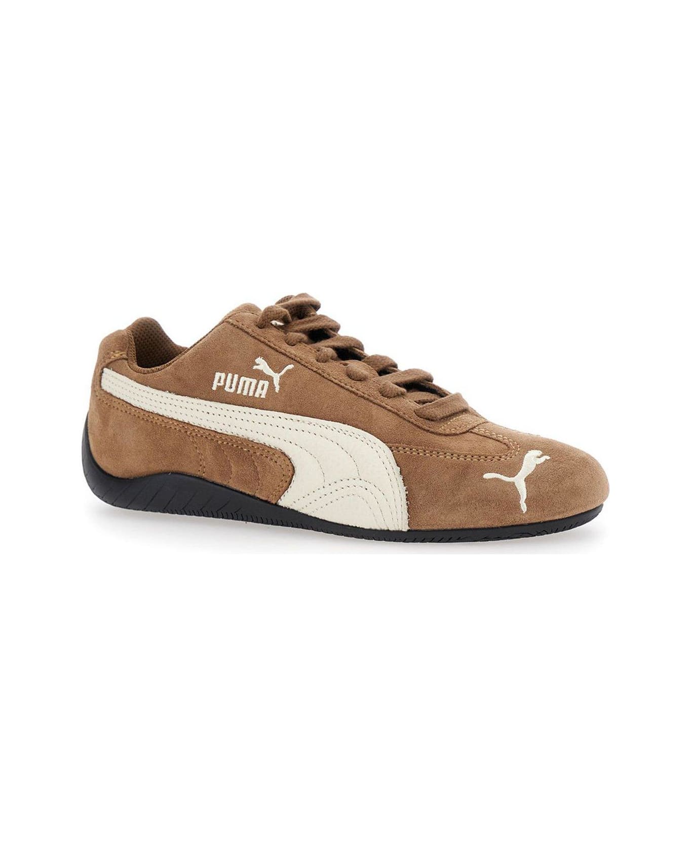 Puma Speedcat Lace-up Sneakers - Haute Coffee Frosted Ivory