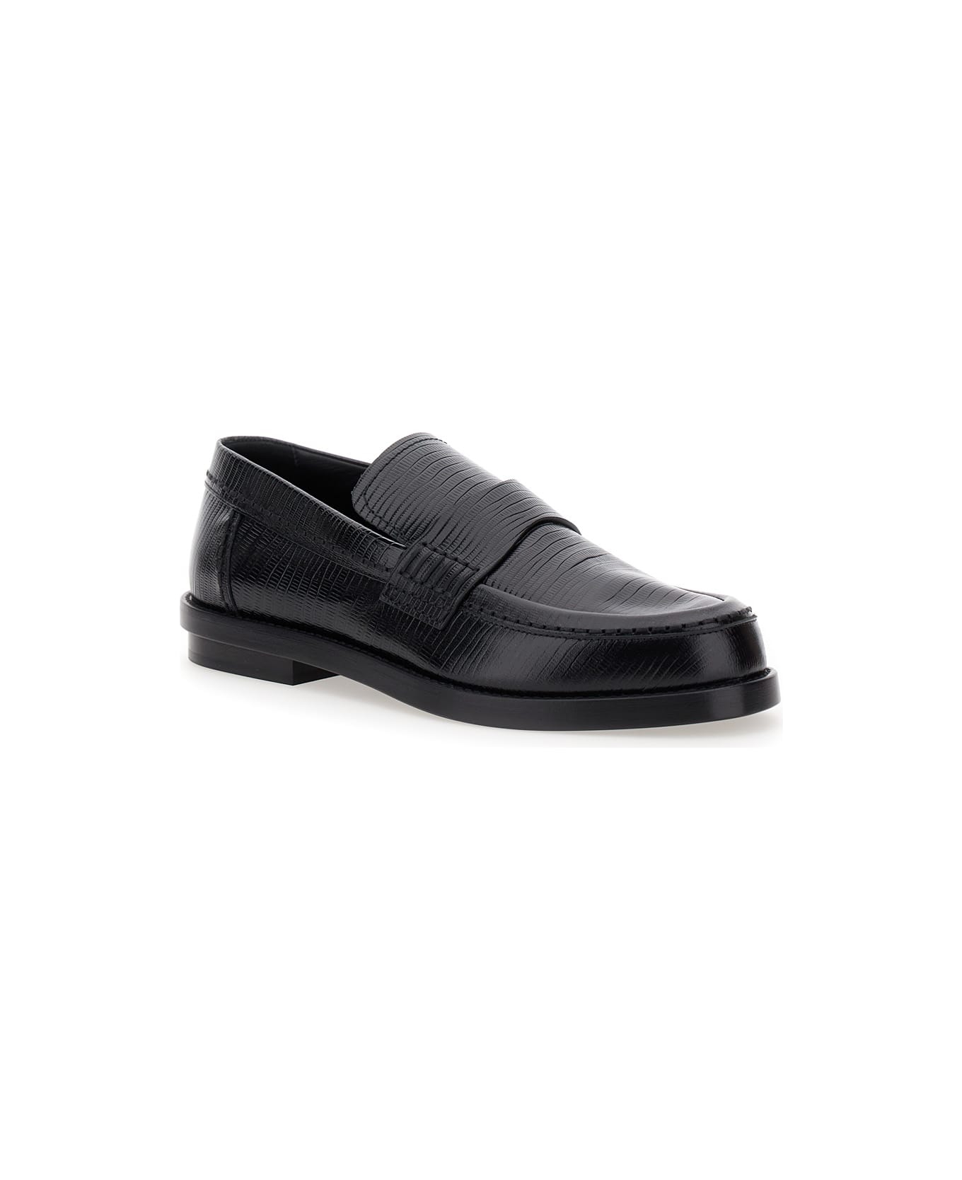 Alexander McQueen Sole Jupiter Leather Loafer - Black