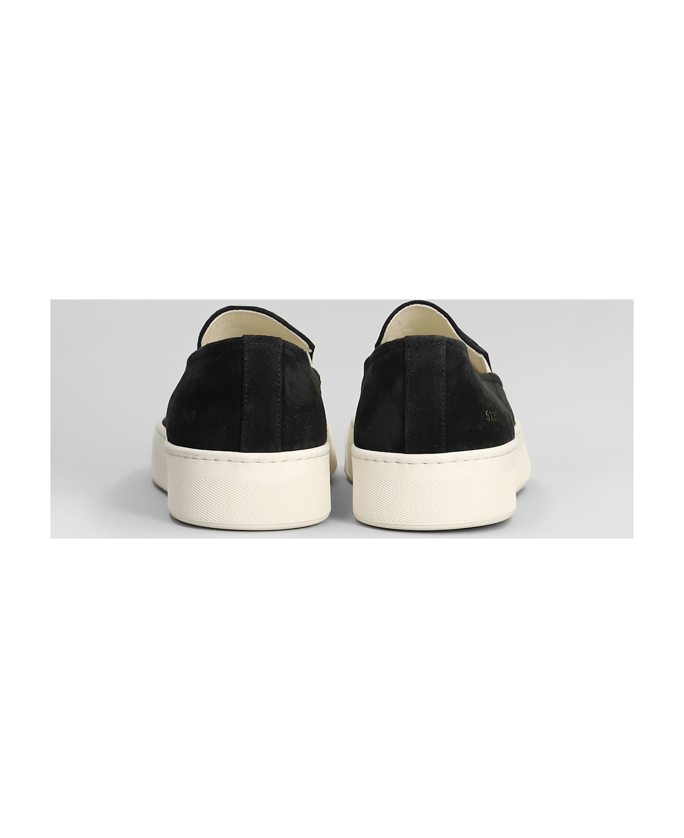 Common Projects Slip On Sneakers In Black Suede - black