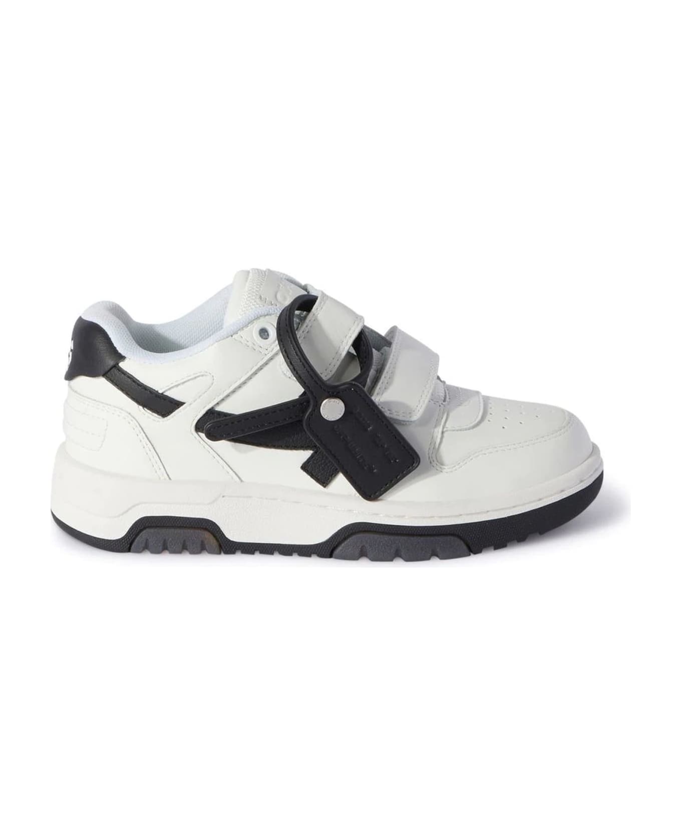 Off-White White Leather Sneakers - Bianco シューズ