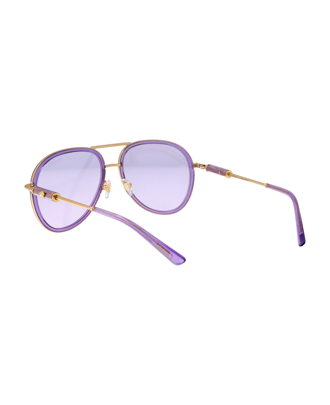 Versace Eyewear 0ve2260 Sunglasses - 10021A Lilac Transparent