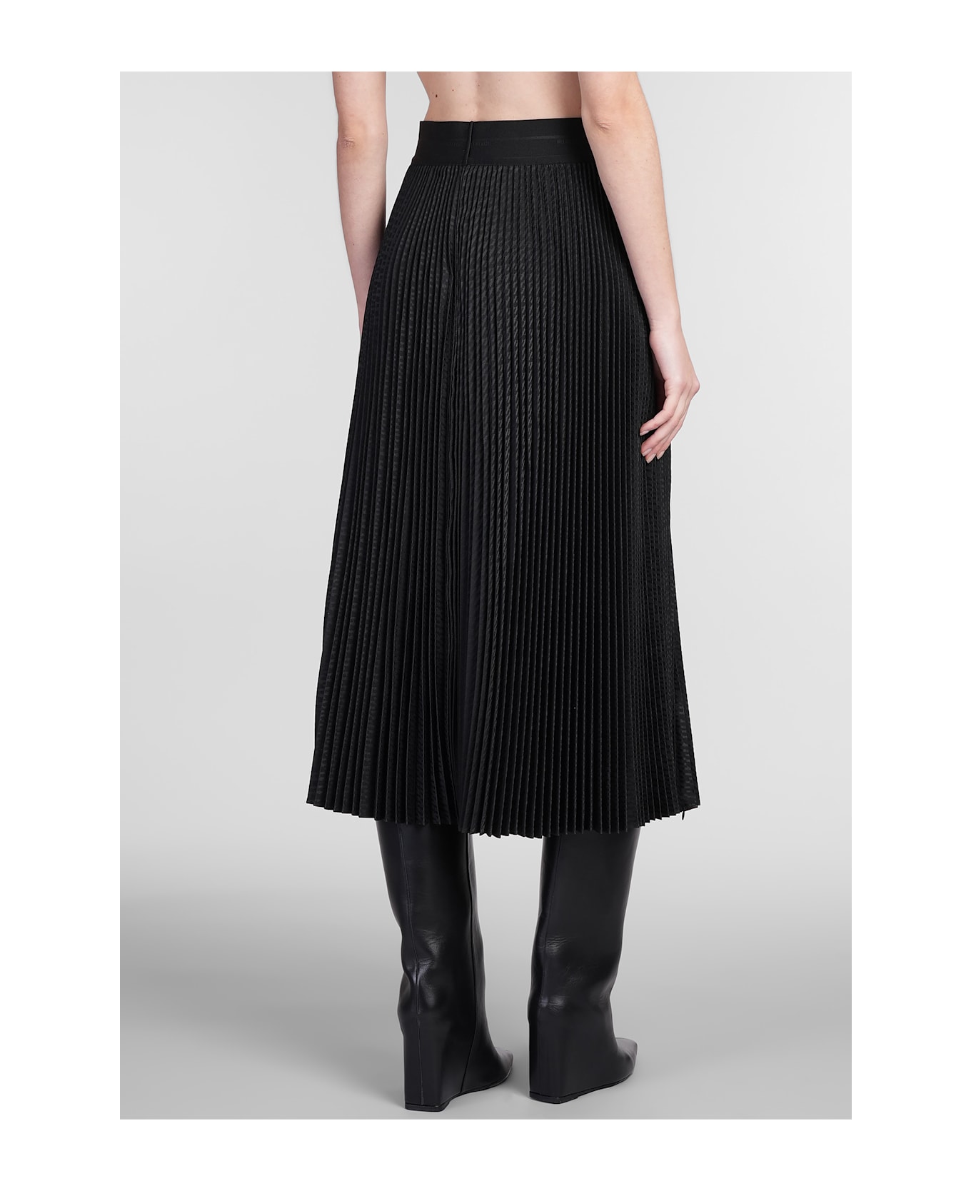 Helmut Lang Skirt In Black Polyester - black