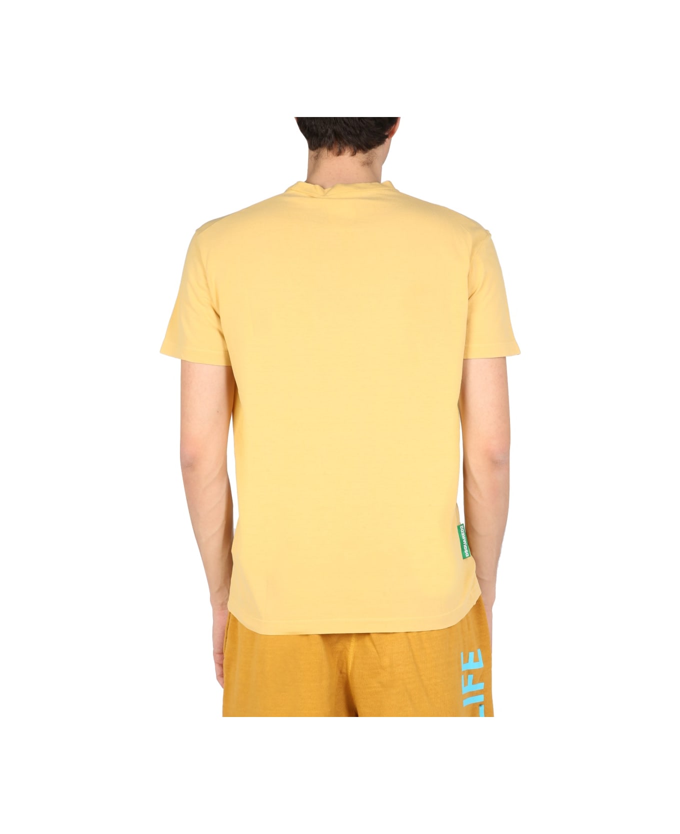 Dsquared2 "one Life One Planet" T-shirt - YELLOW シャツ