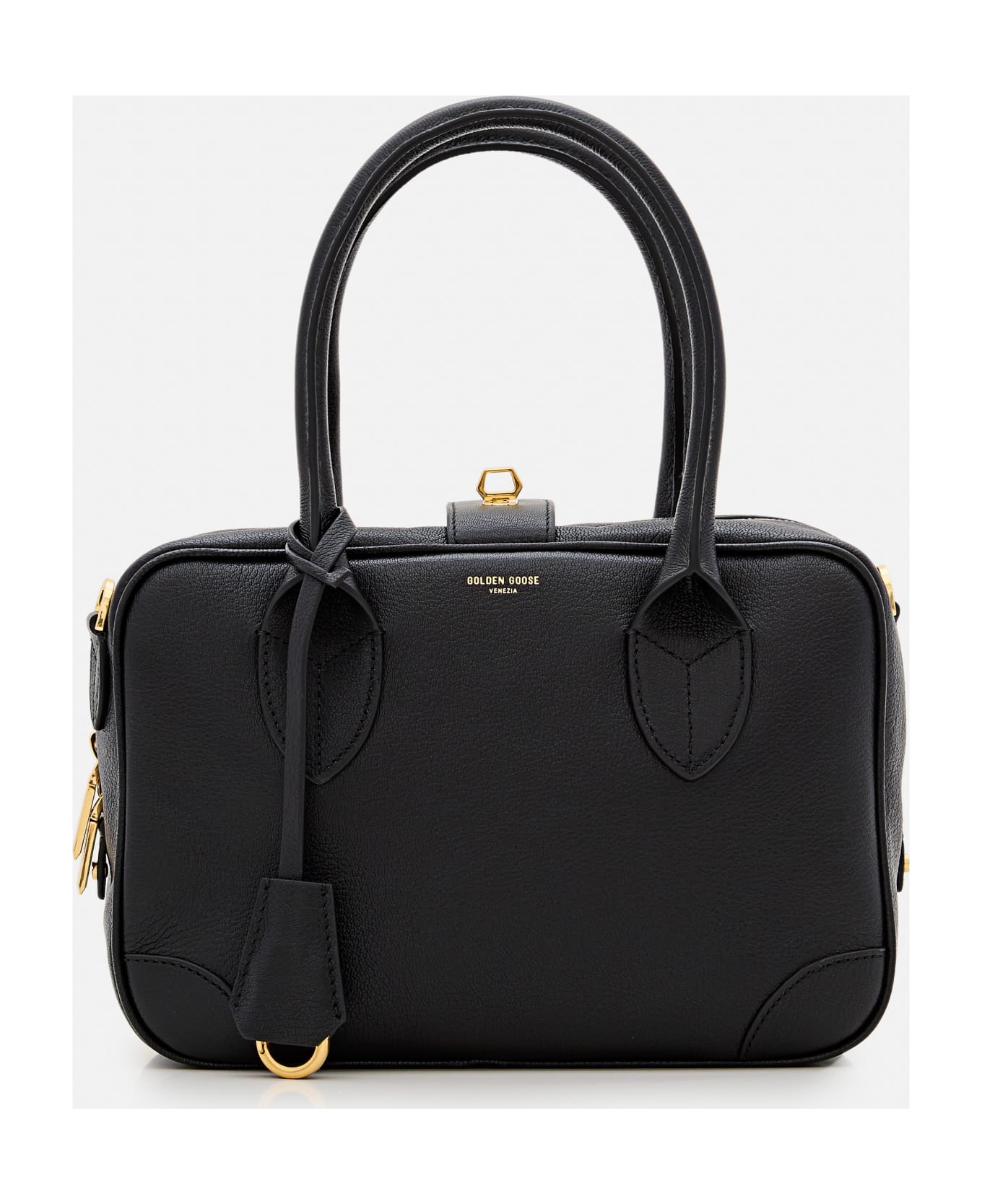 Golden Goose Vita Leather Handbag - Black