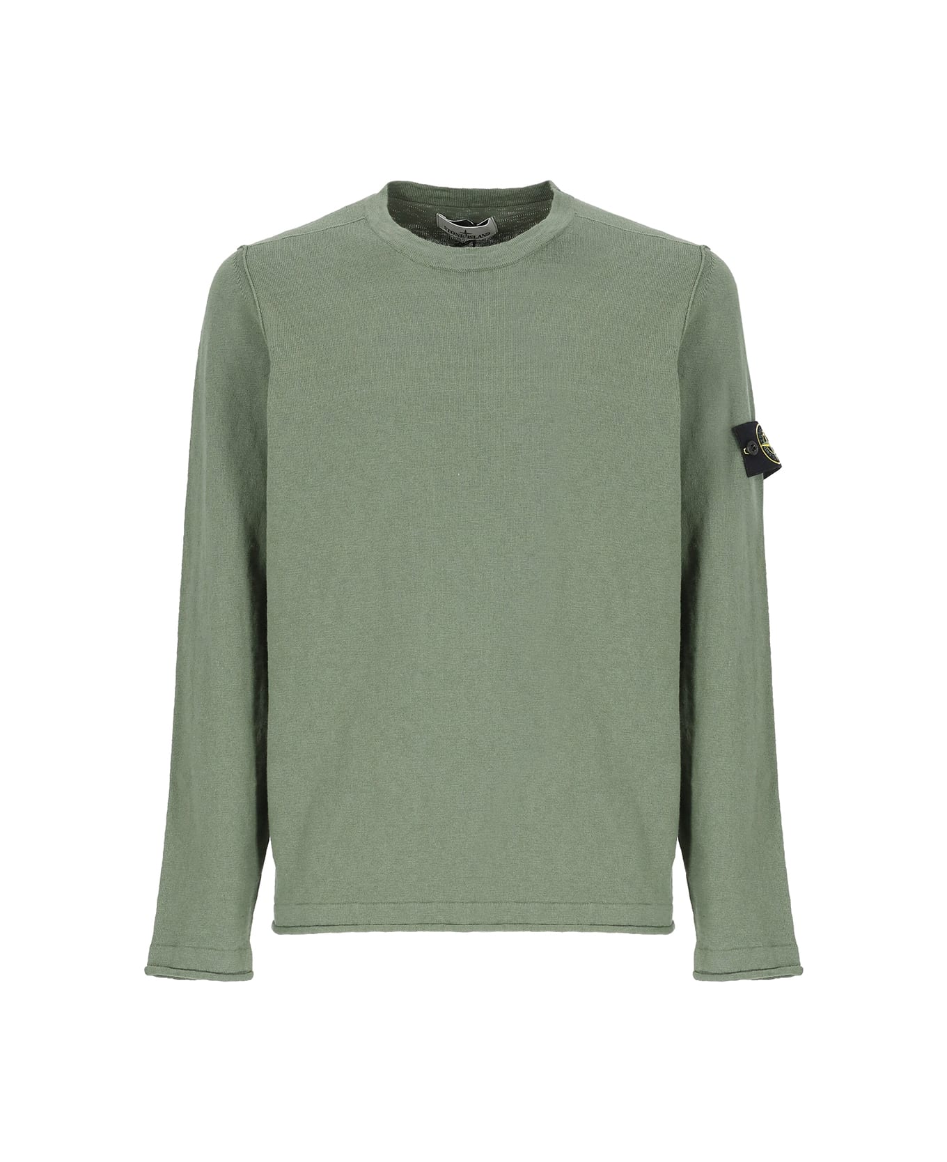 Stone Island Cotton Sweater - Green ニットウェア