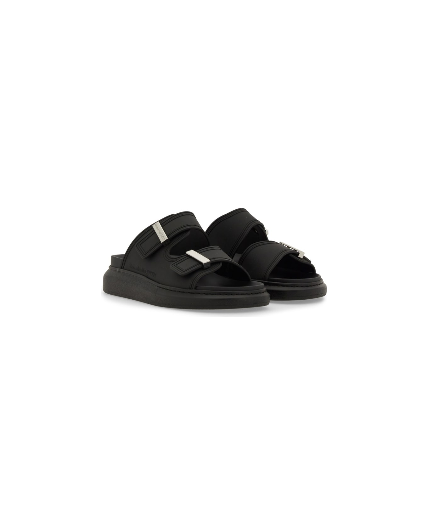 Alexander McQueen Sandalo Hybrid Oversize - BLACK