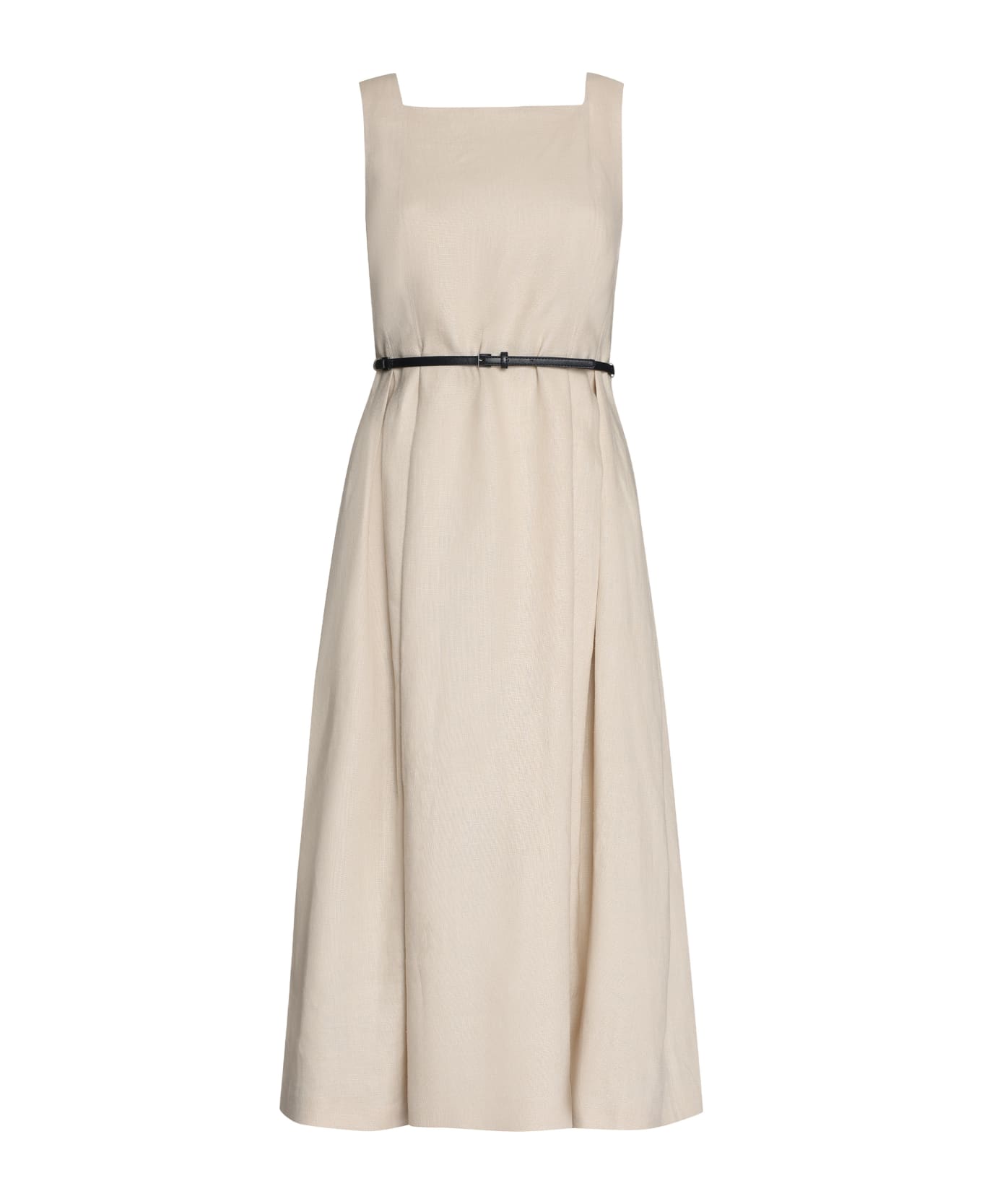 'S Max Mara Cipro Linen Dress - NEUTRALS