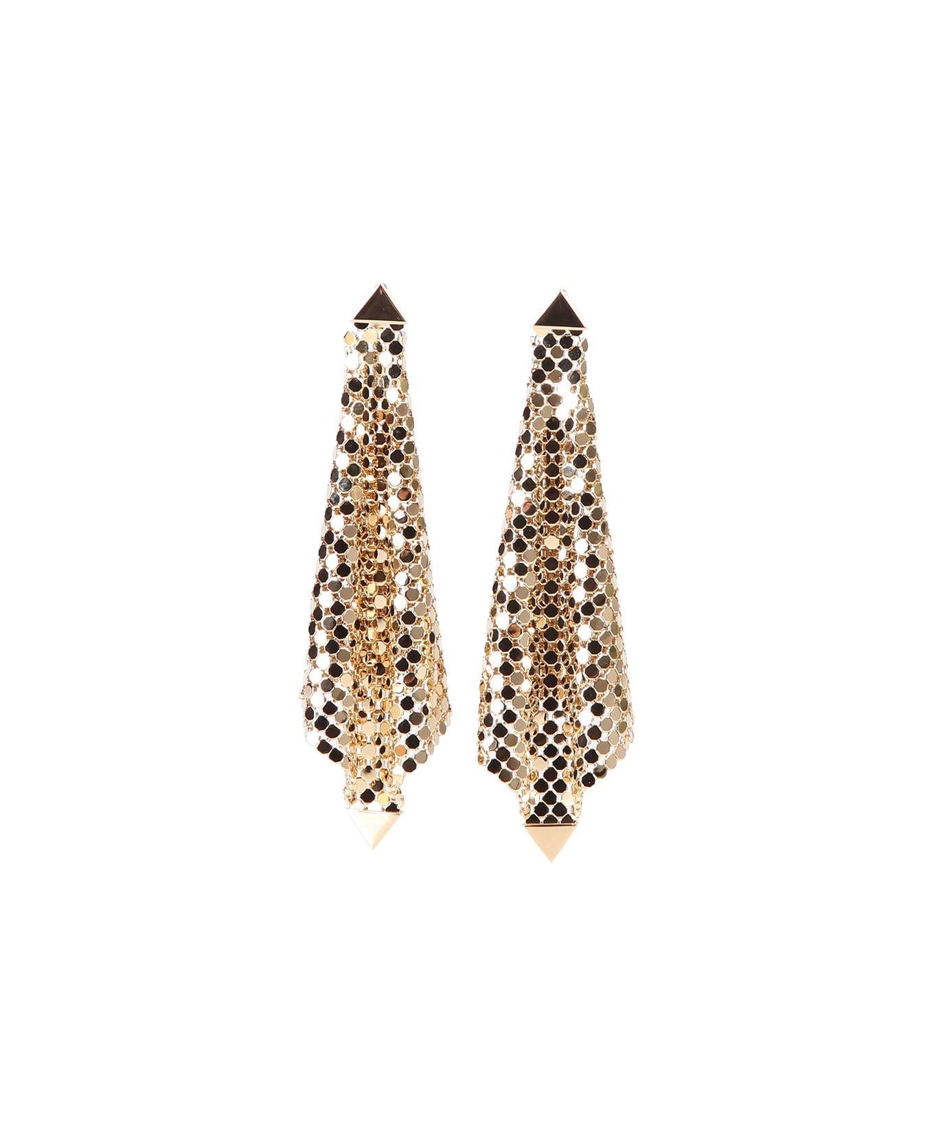 Paco Rabanne Chained Mesh Earrings - GOLD イヤリング