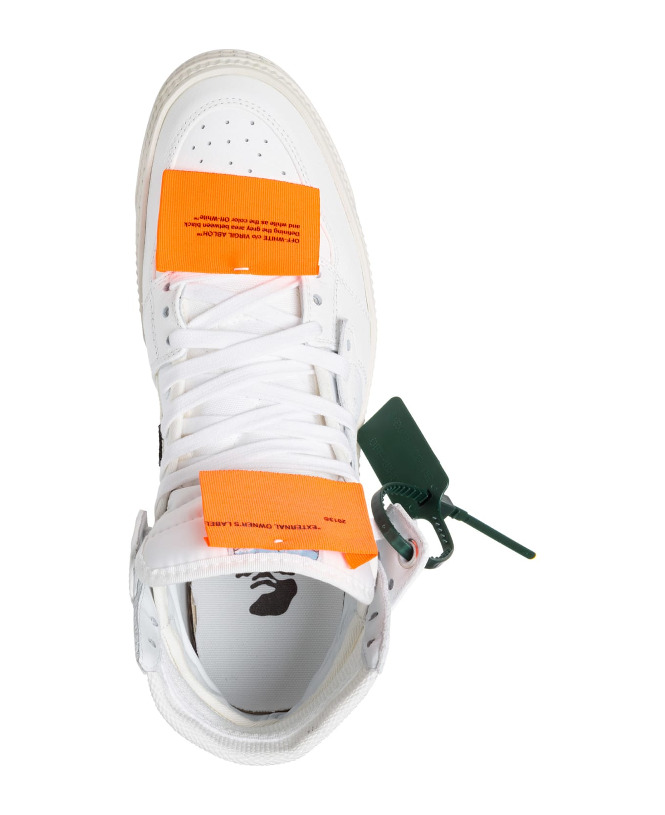 Off-White Off Court 3.0 Leather High-top Sneakers - White