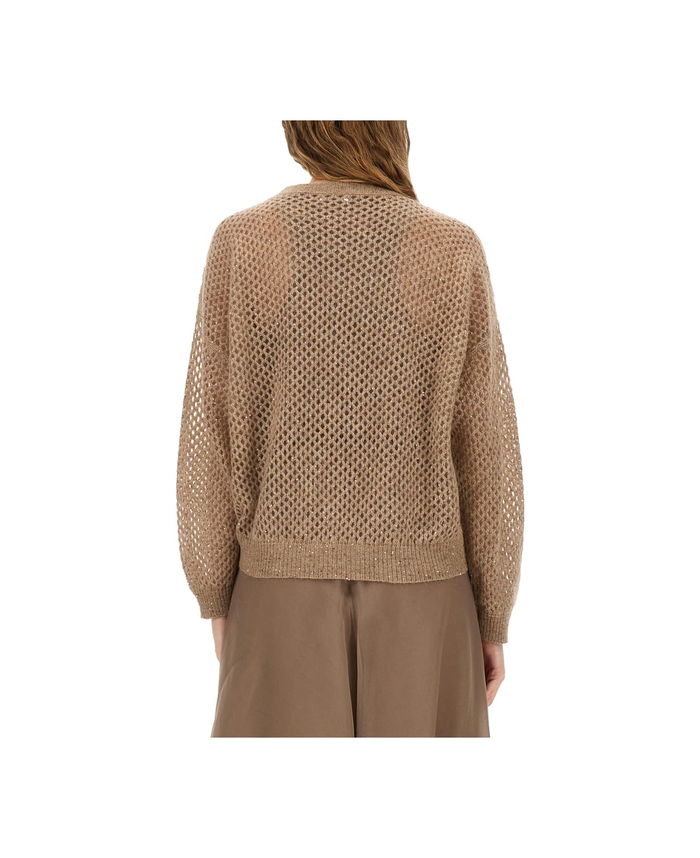 Brunello Cucinelli "dazzling" Jersey - BROWN