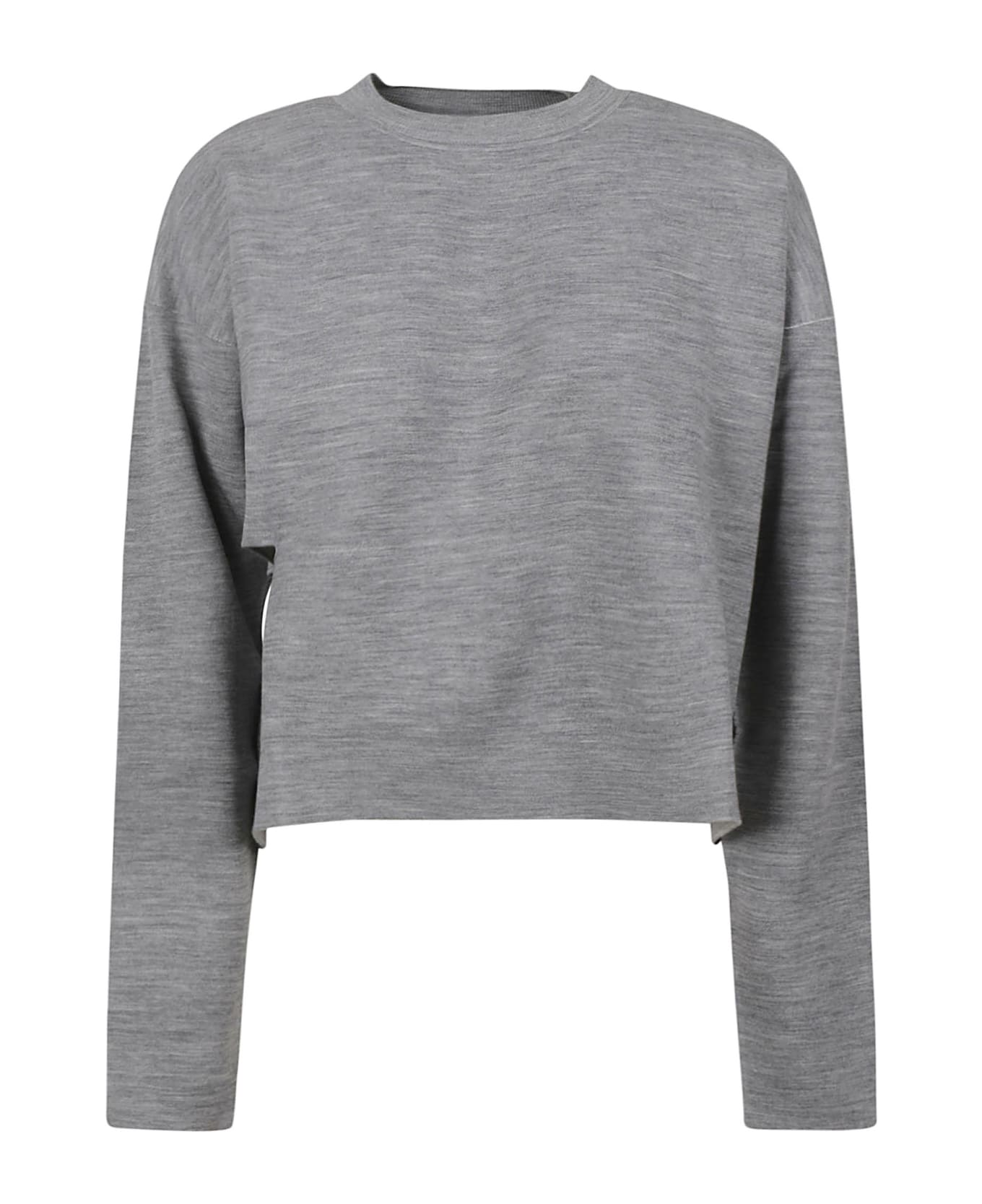 Fendi Ff Double Wool Pullover - Grey Mélange