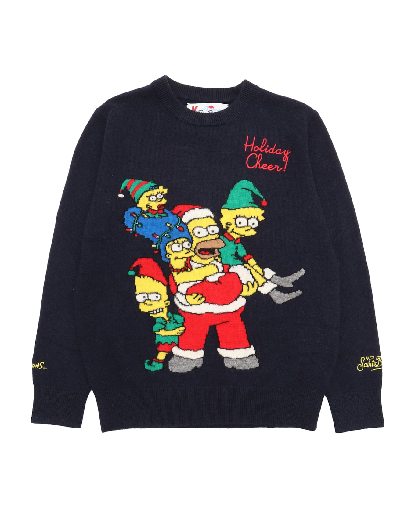 MC2 Saint Barth Crewneck Jaquard Sweater - MULTICOLOR