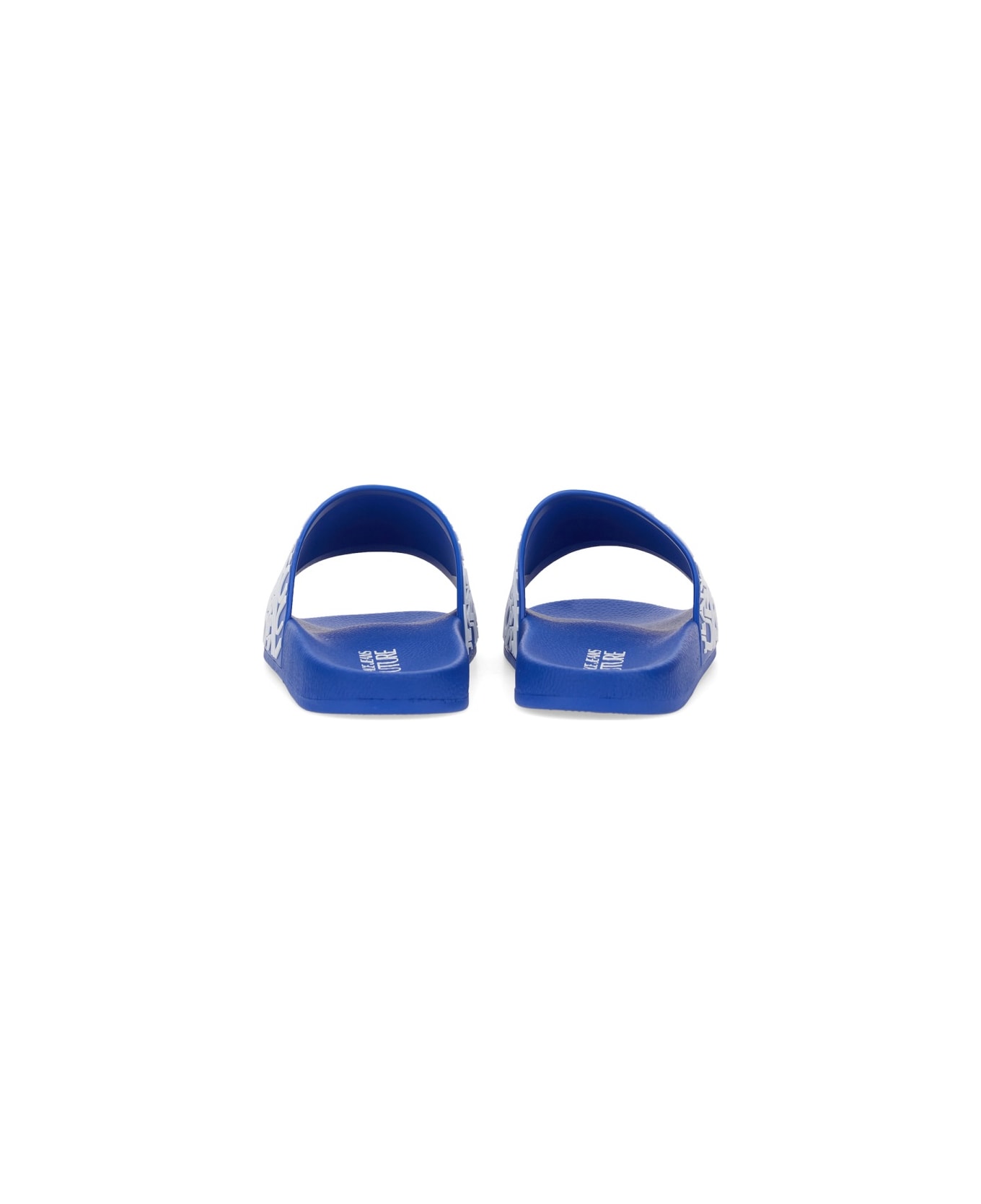 Versace Jeans Couture Sandal With Logo - BLUE