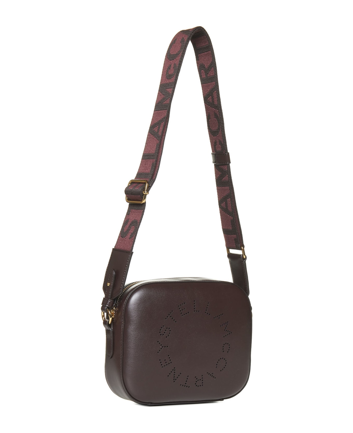 Stella McCartney Stella Logo Shoulder Bag - Chocolate Brown