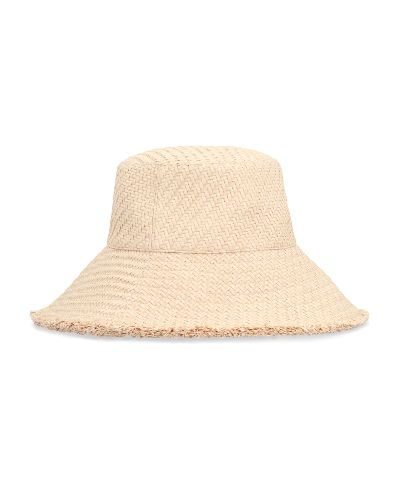 Moncler Raffia Wide Brim Hat - panna