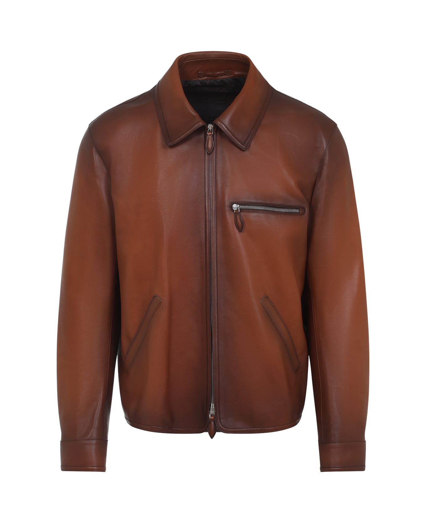 Berluti Leather Jacket - Cacao Intenso