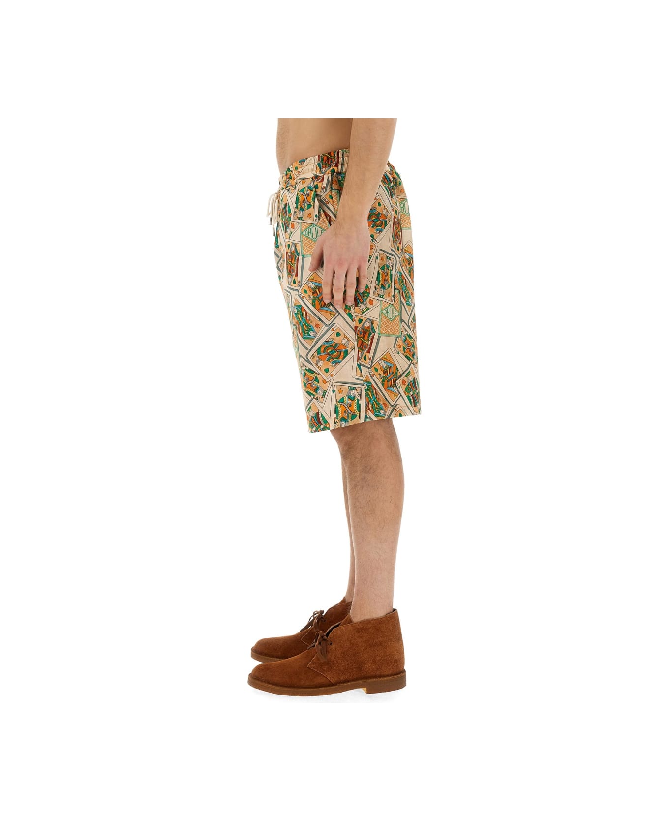 Drôle de Monsieur Bermuda Shorts With Print - MULTICOLOUR