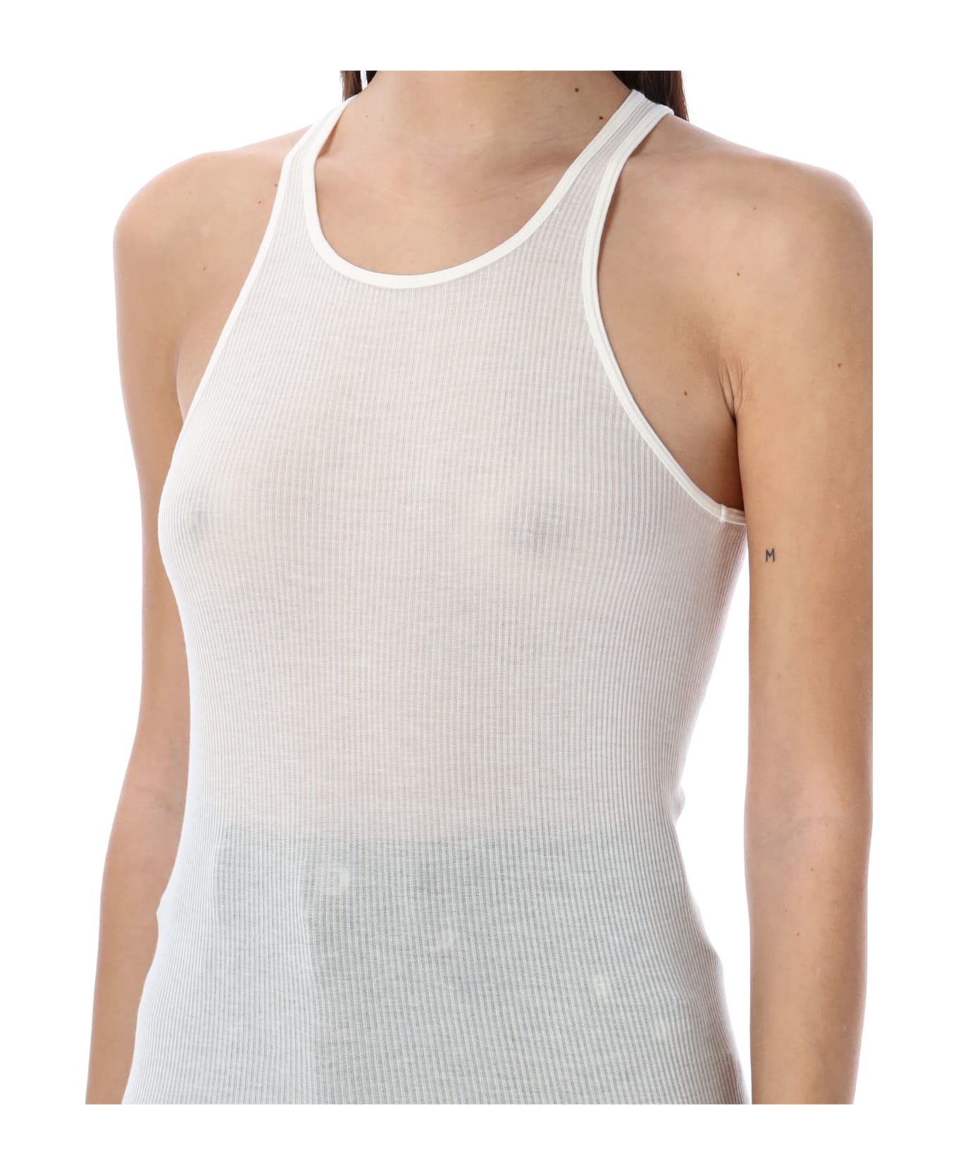 Rick Owens Rib Tank Top - MILK