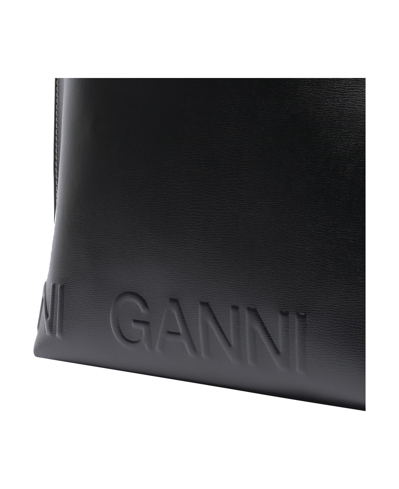 Ganni Banner Medium Tote - Black