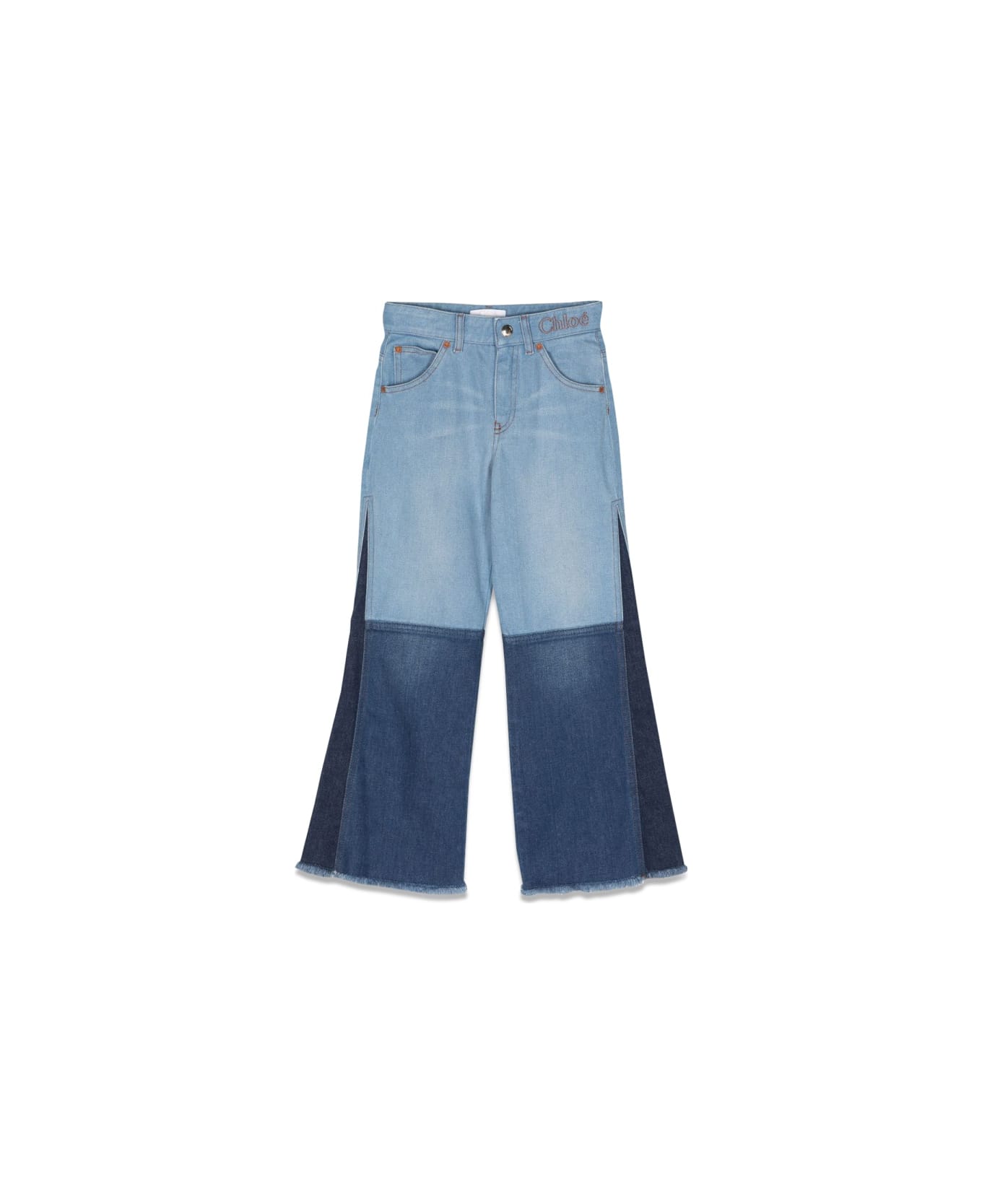 Chloé Jeans With Side Insert - DENIM