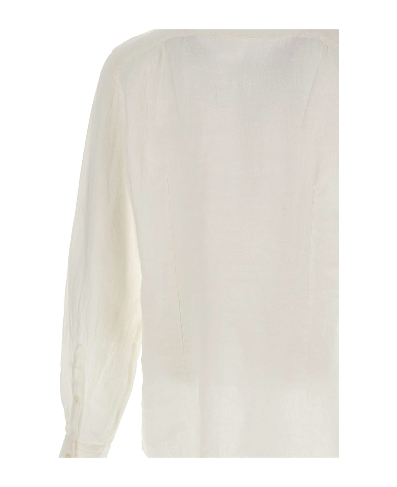Fay Linen Shirt - WHITE シャツ