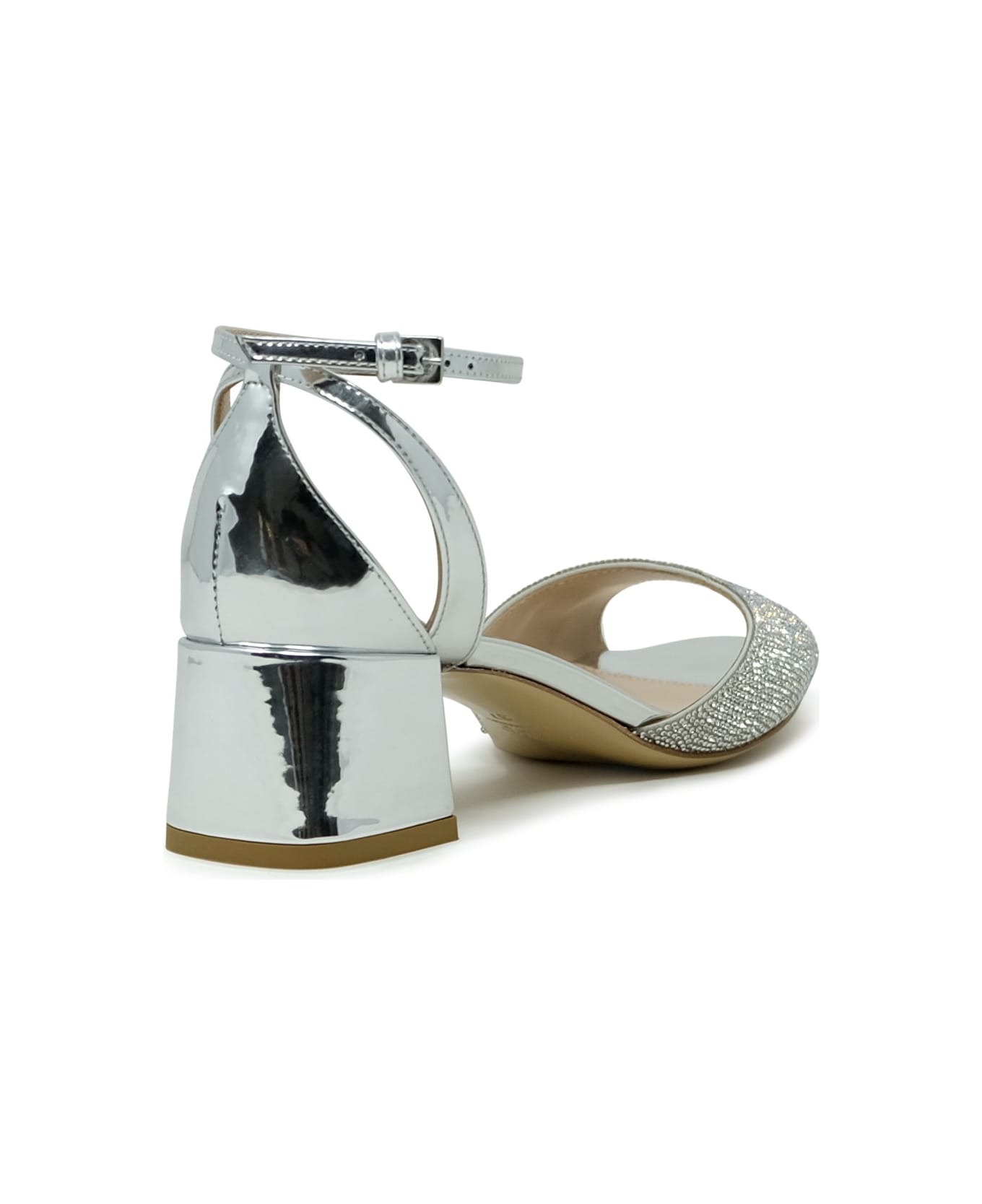 Ninalilou Patent Sandals - SILVER