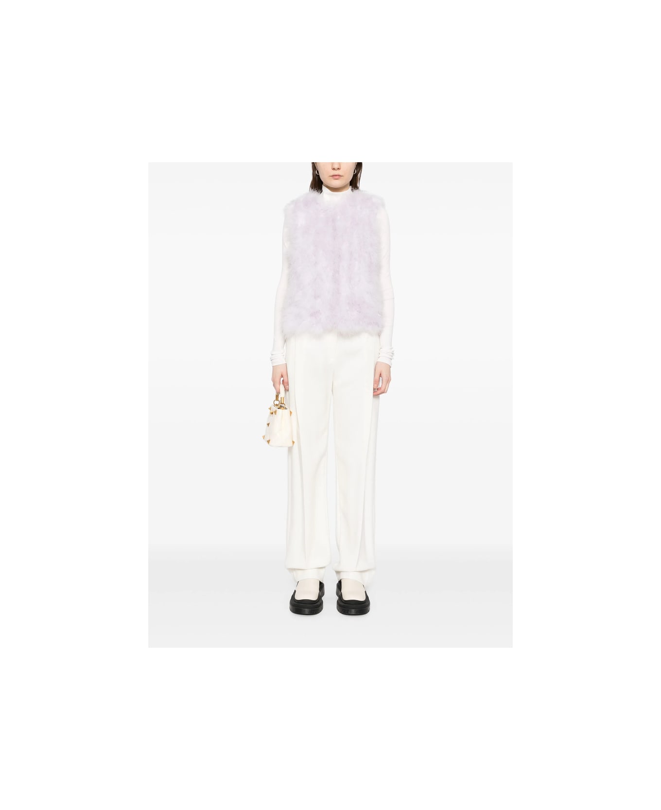 Yves Salomon Waistcoat - PURPLE