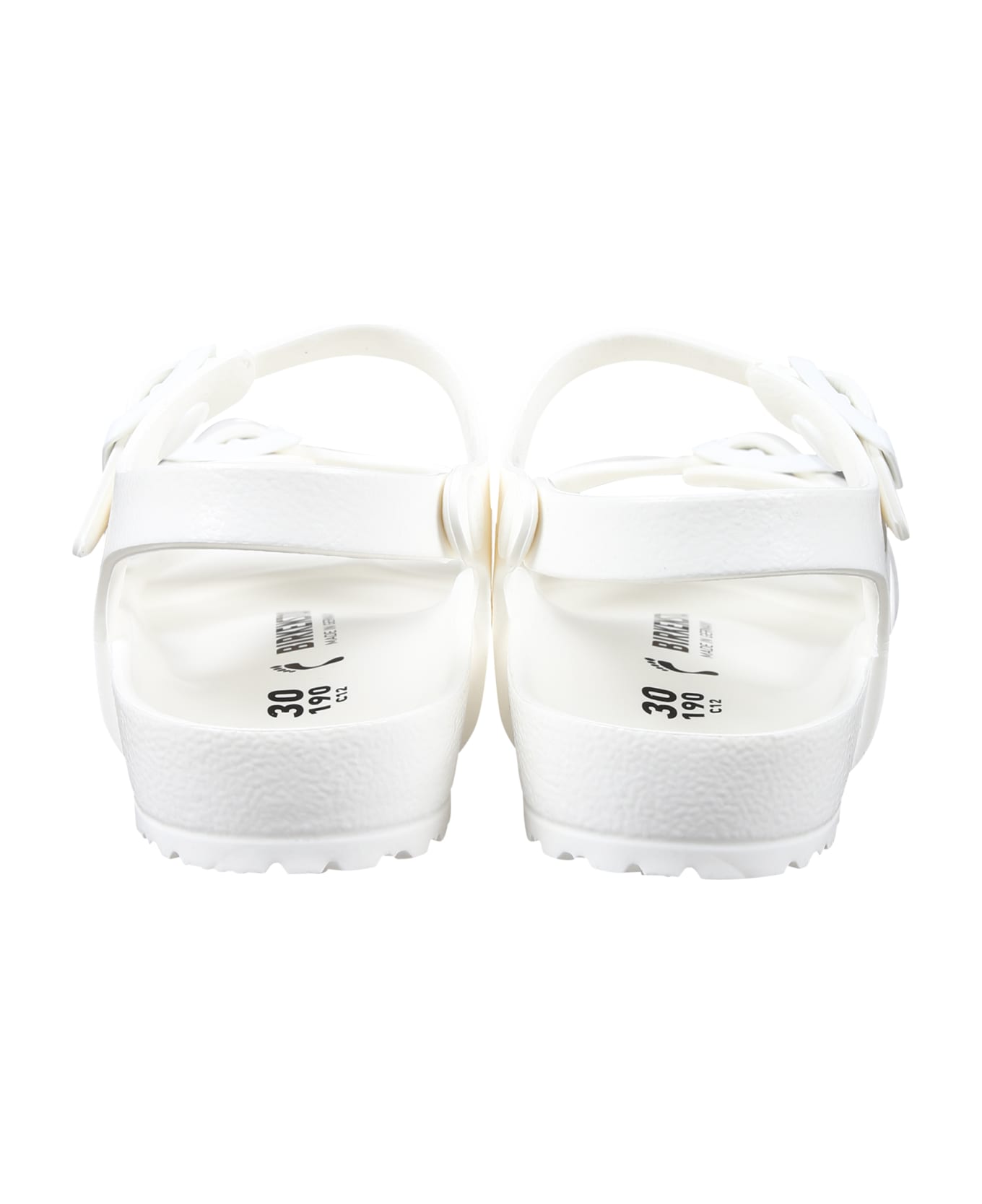 Birkenstock White Sandals Rio Eva For Girl - White
