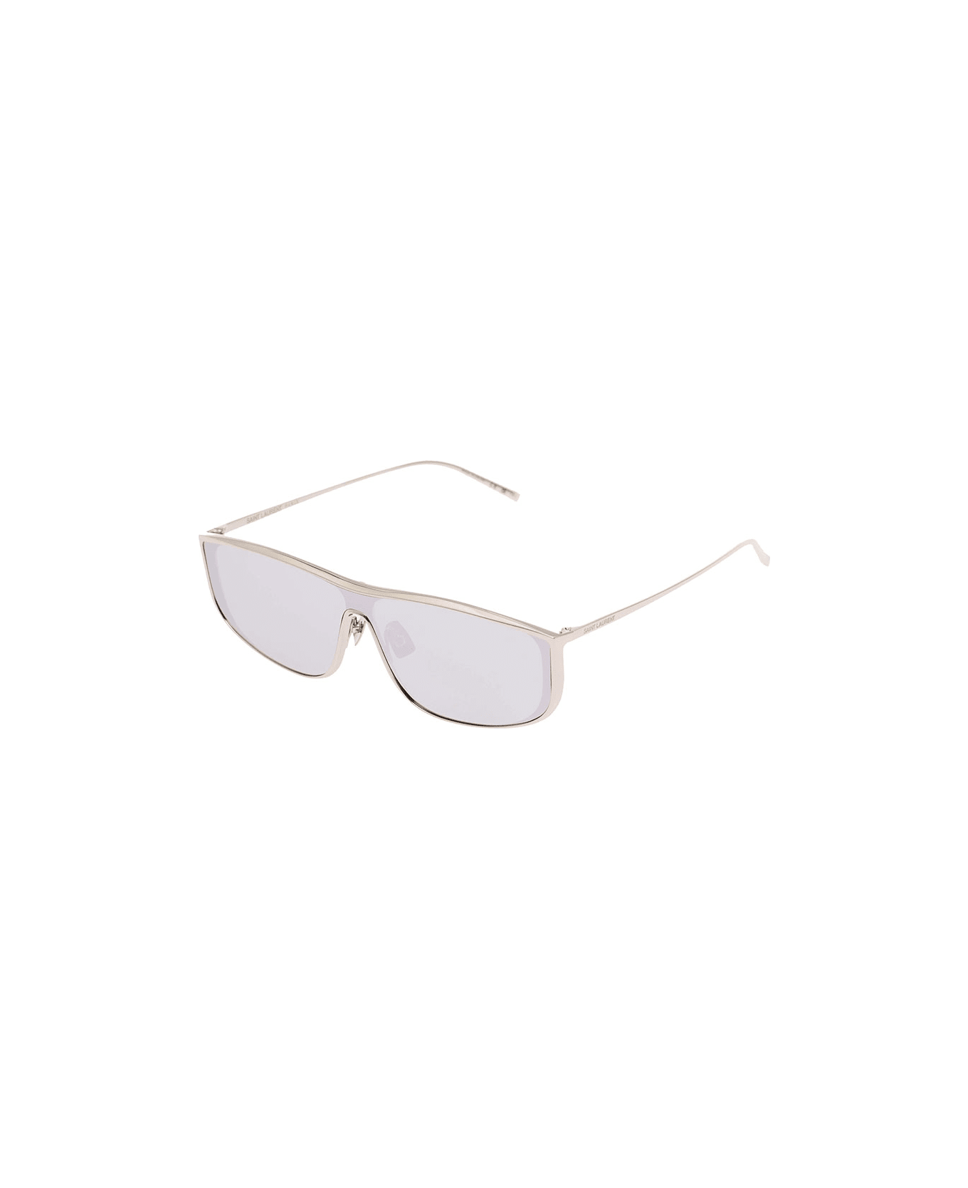 Saint Laurent Sl 605 Luna Sunglasses In Silver-tone Acetate Woman - Metallic
