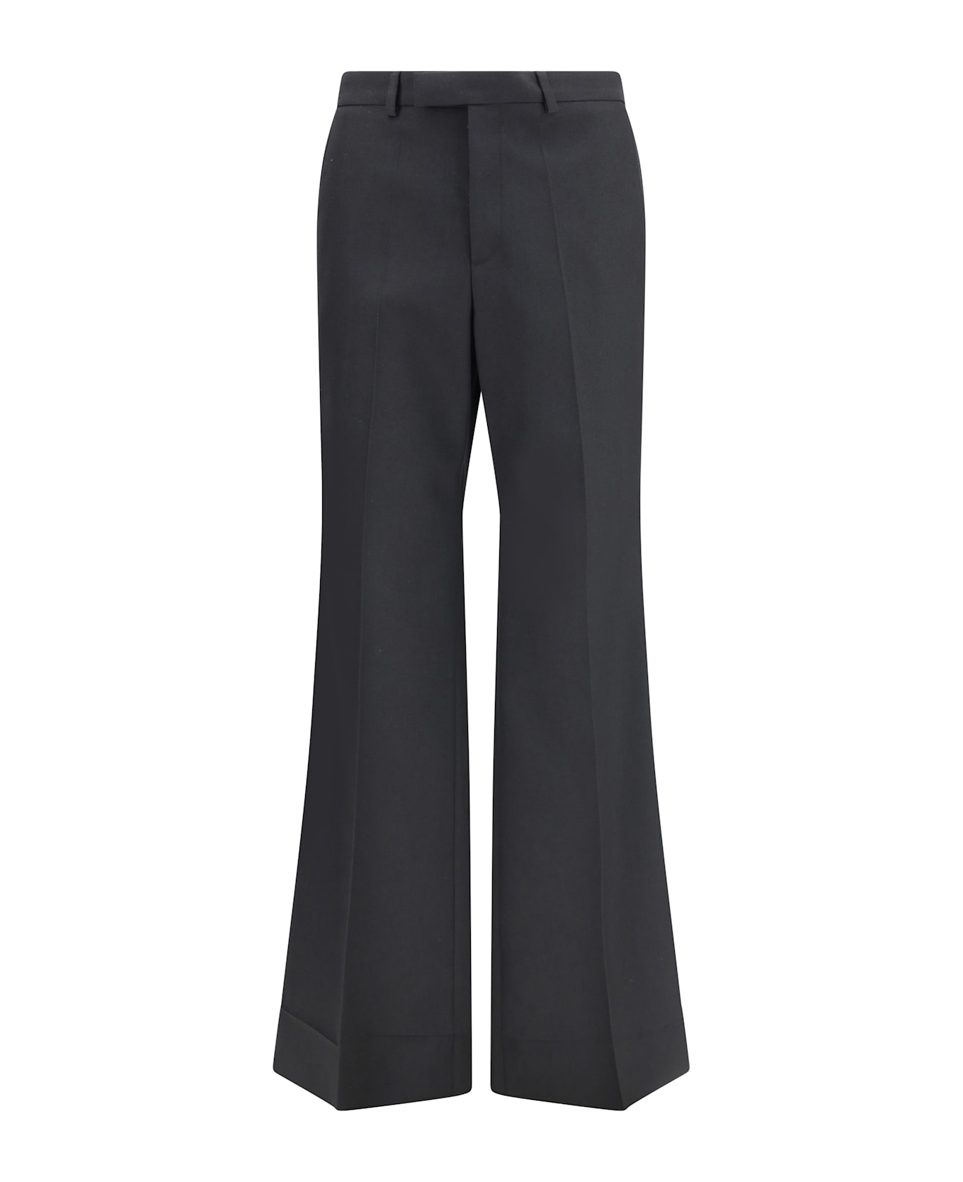 Valentino Black Nylon Gabardine Trousers