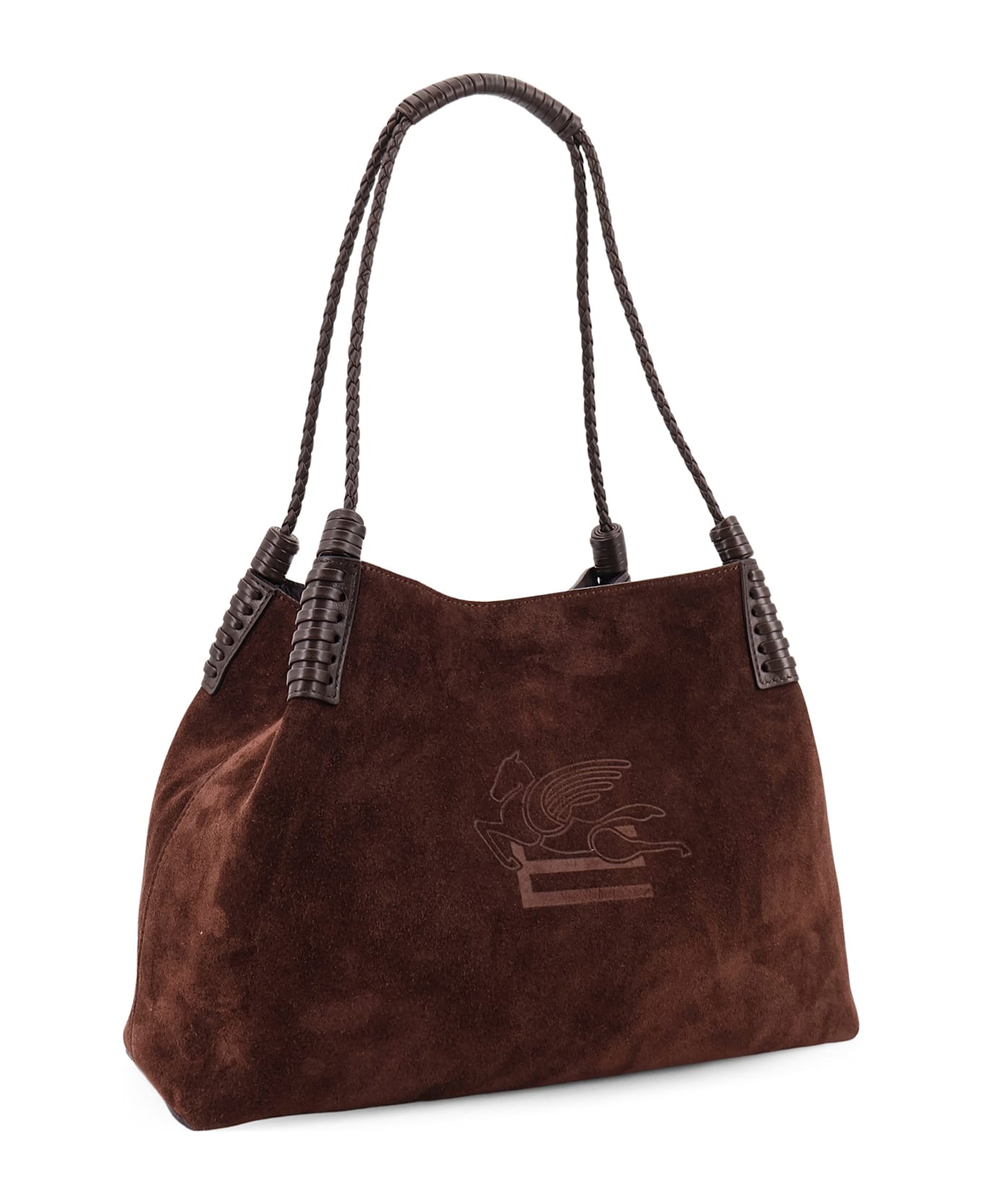 Etro Libra S Arnica Suede Shopping Bag - Black