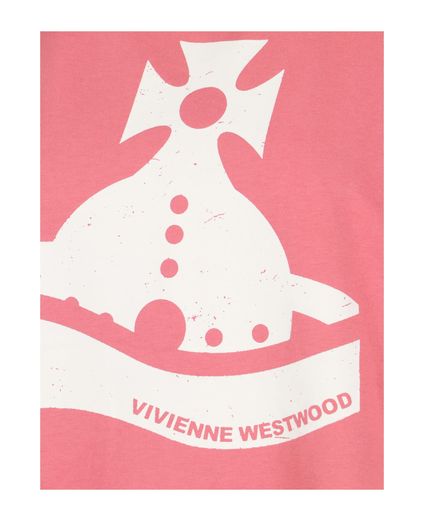 Vivienne Westwood 'sunken Orb' Printed T-shirt - Pink