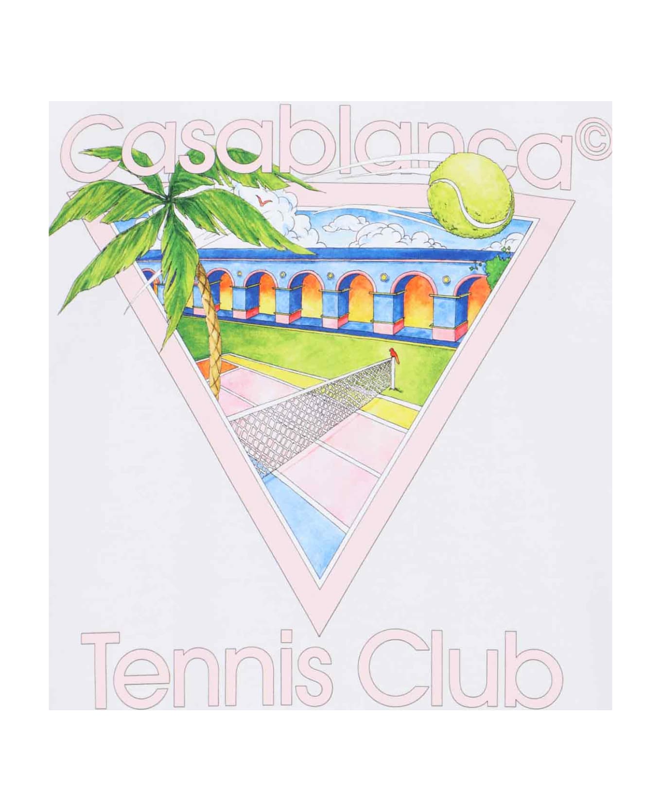 Casablanca 'tennis Club' T-shirt - White