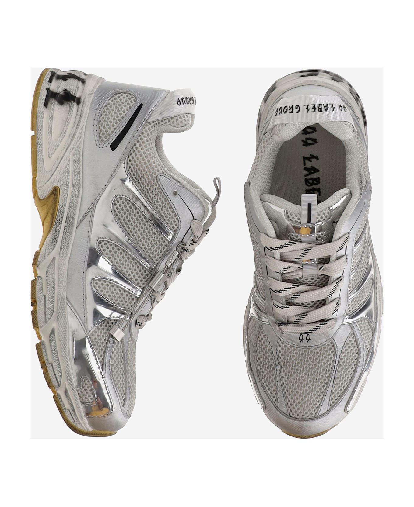 44 Label Group Dragger Sneakers - Silver
