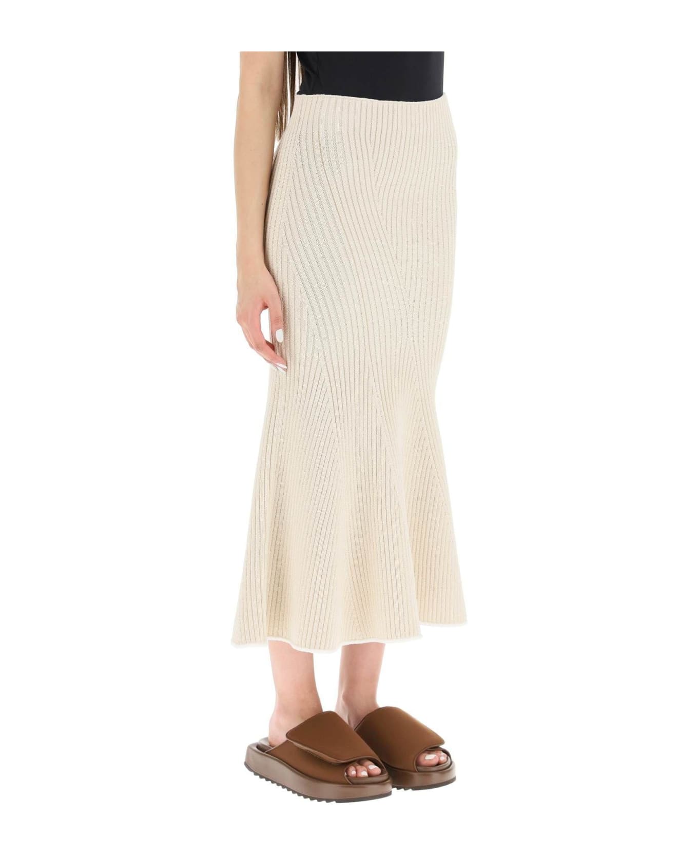 Moncler Knit Midi Skirt - Beige スカート