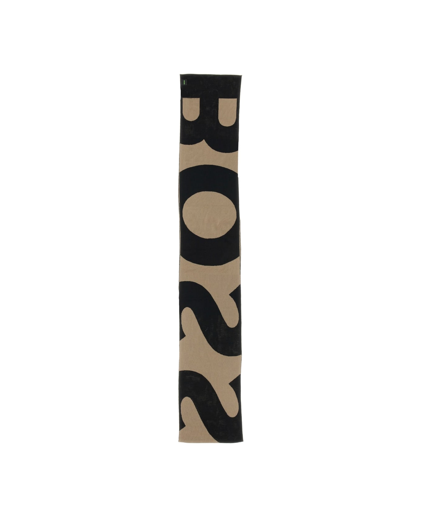 Hugo Boss Scarf With Contrasting Logo - BLACK スカーフ