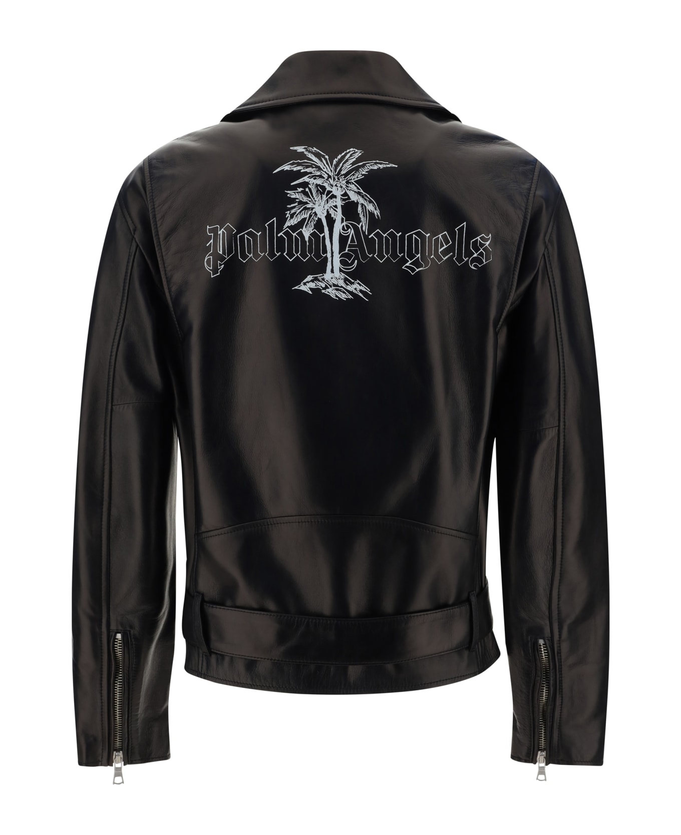 Palm Angels Leather Perfecto - Black Off