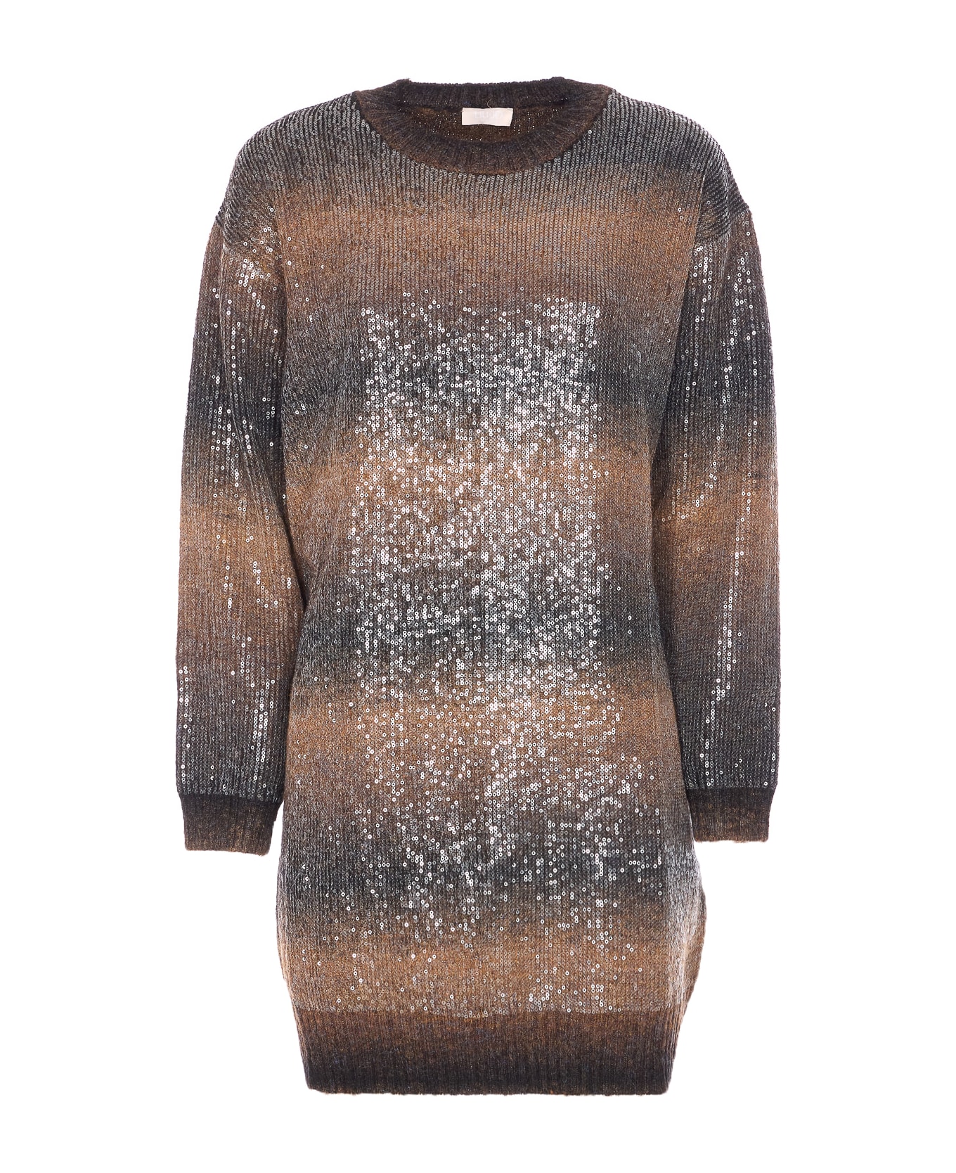 Liu-Jo Sequins Dress - Brown