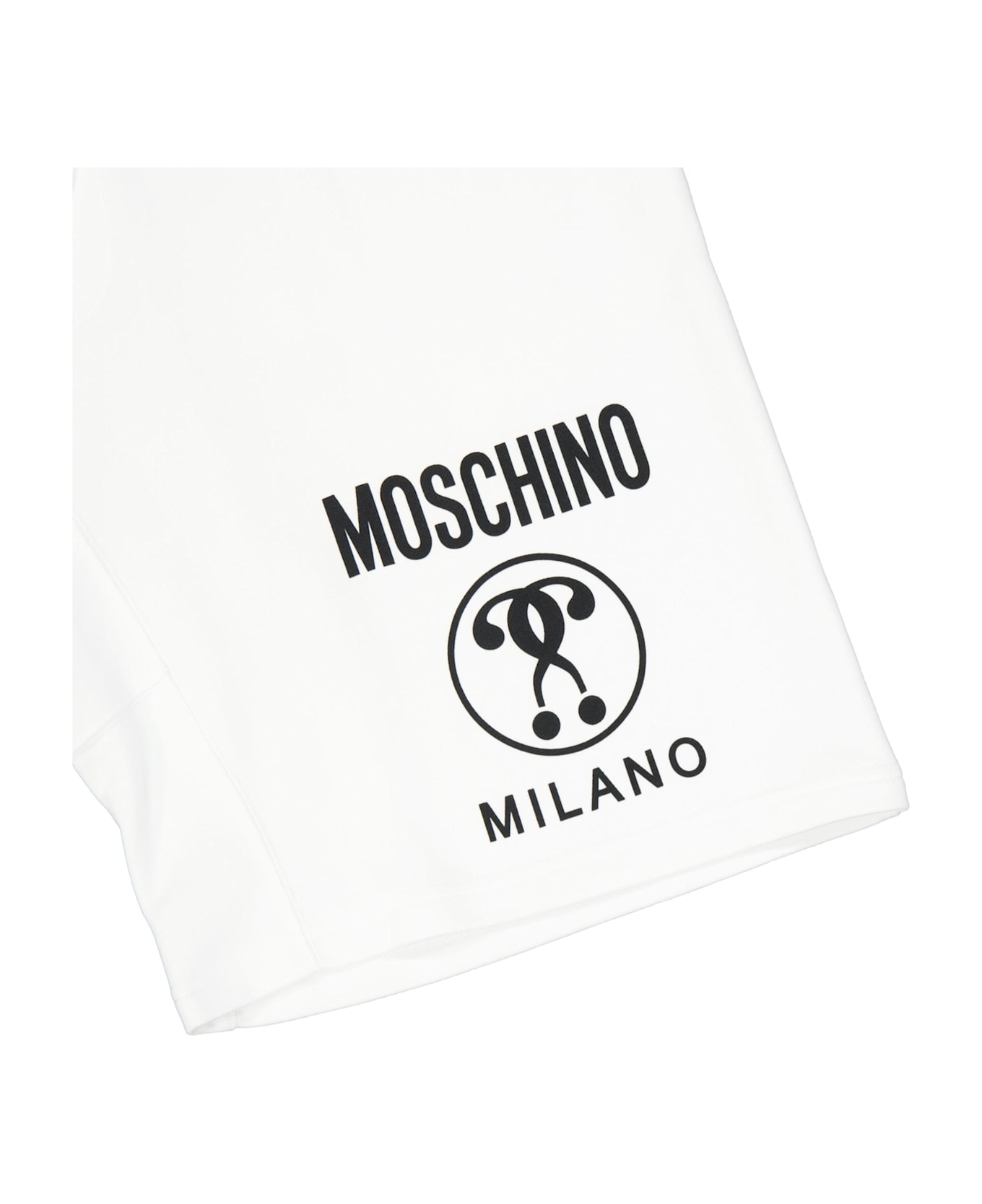 Moschino Couture Cotton Logo Shorts - White