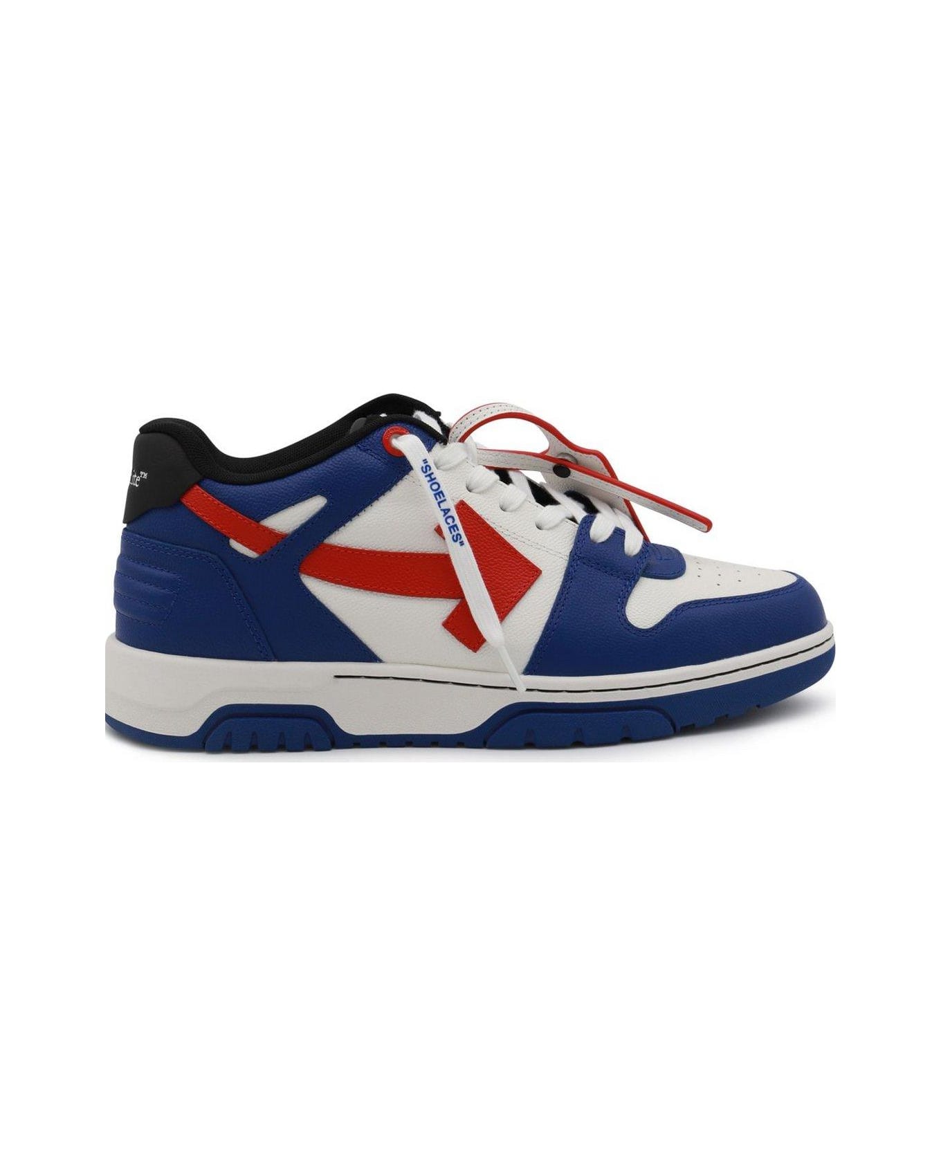 Off-White Out Of Office Lace-up Sneakers - BLUE/RED