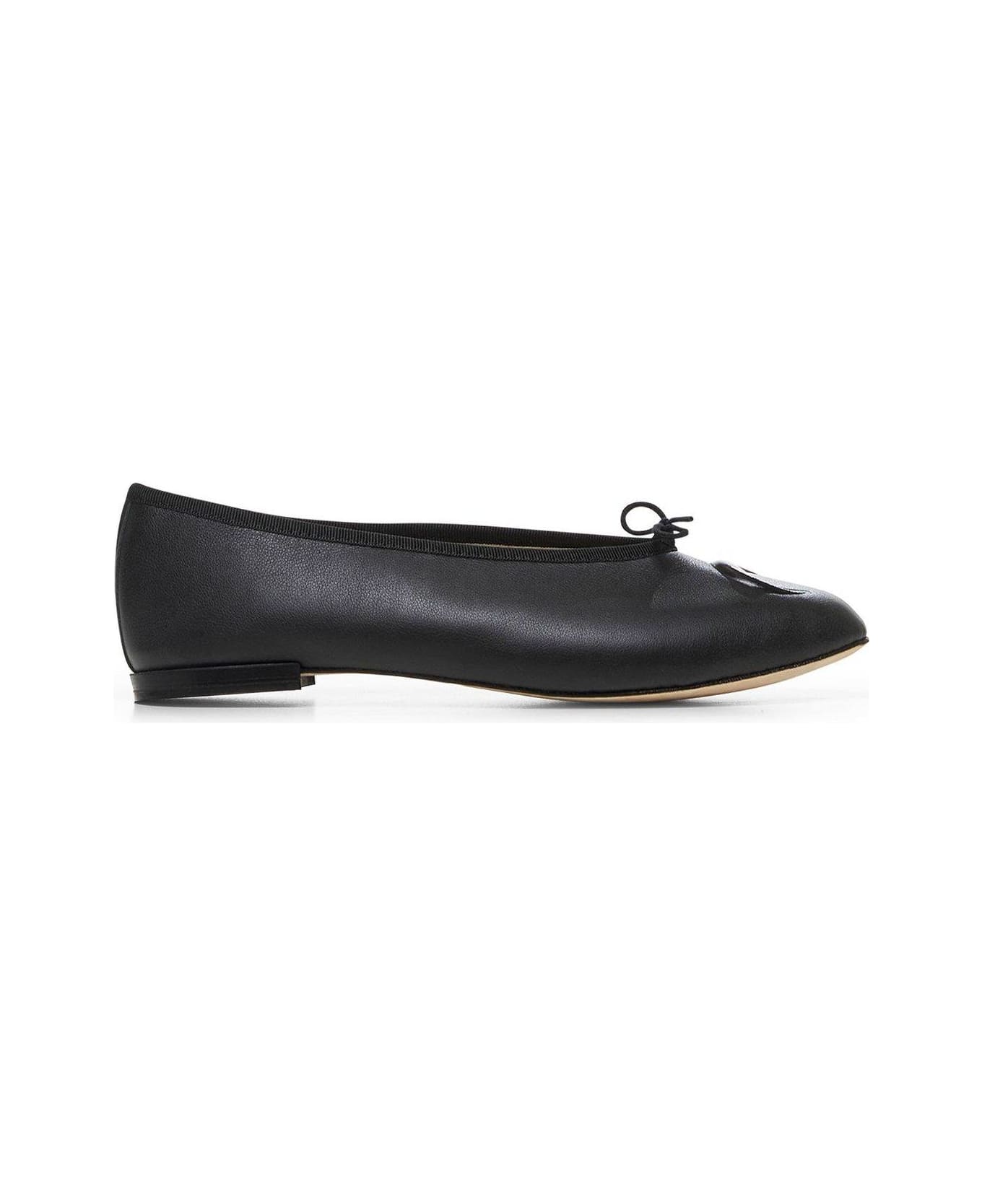 Marine Serre X Camille Repetto Lilouh Crescent Moon Ballet Flats - BLACK