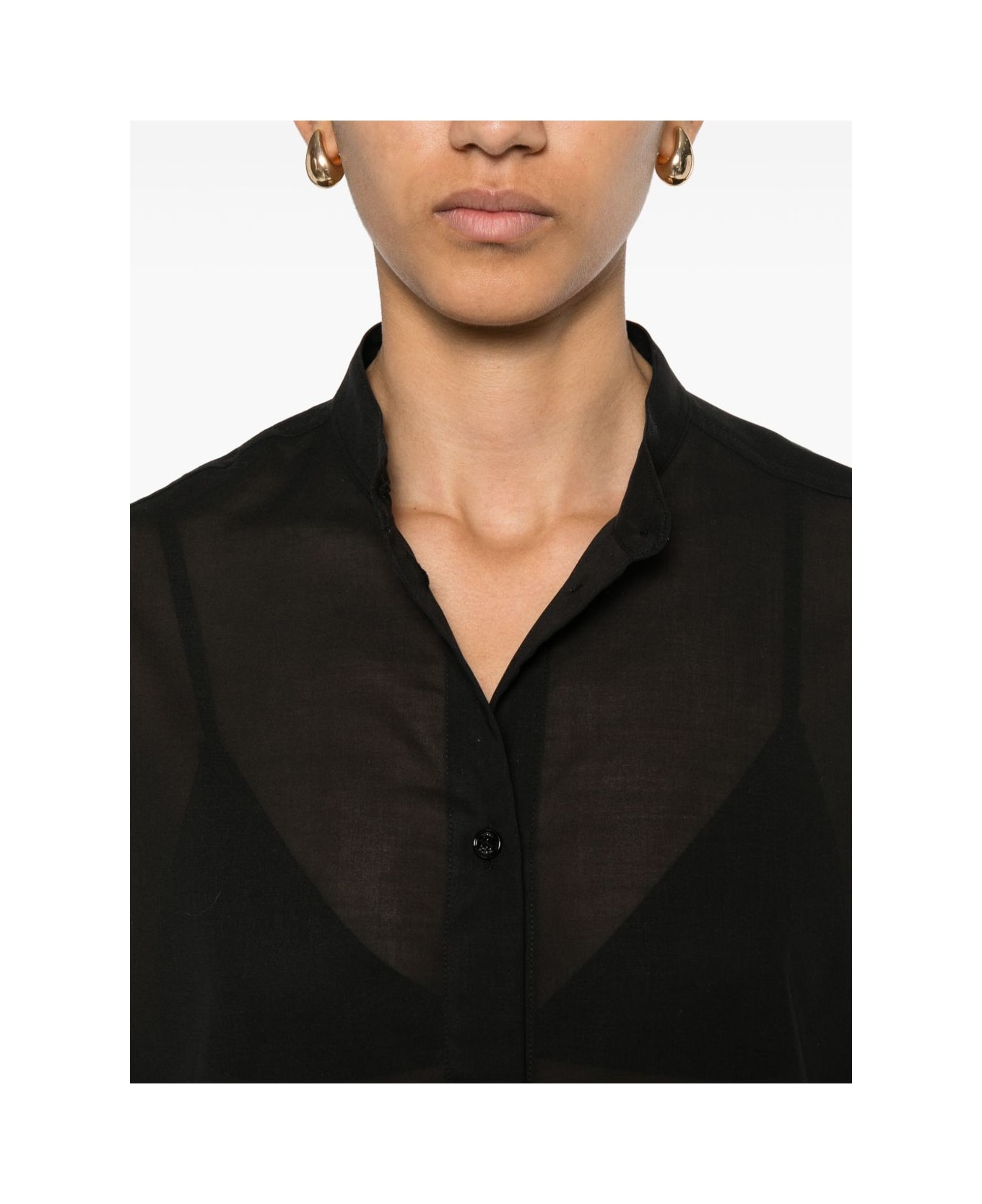 Totême Organic Cotton Blouse - Black