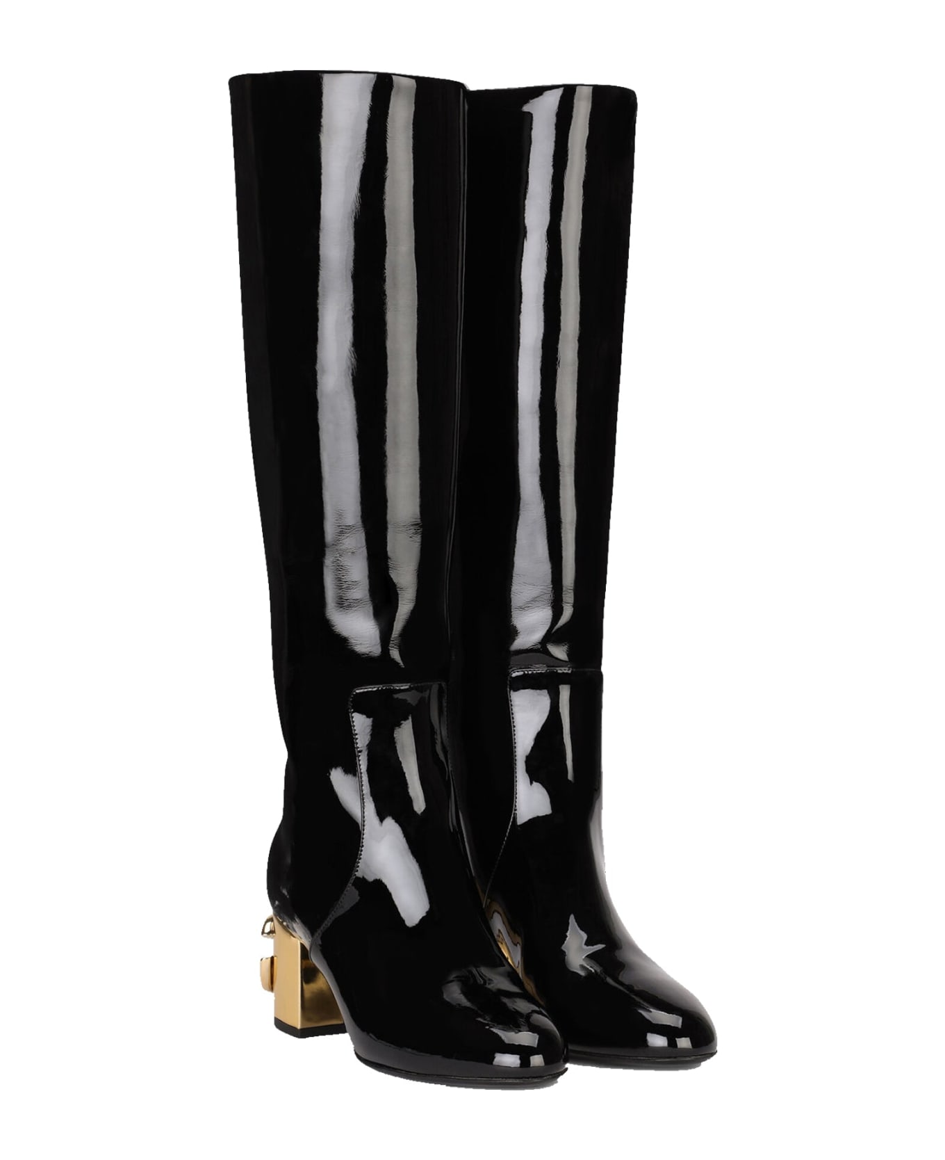 Dolce & Gabbana Leather Boots - Black