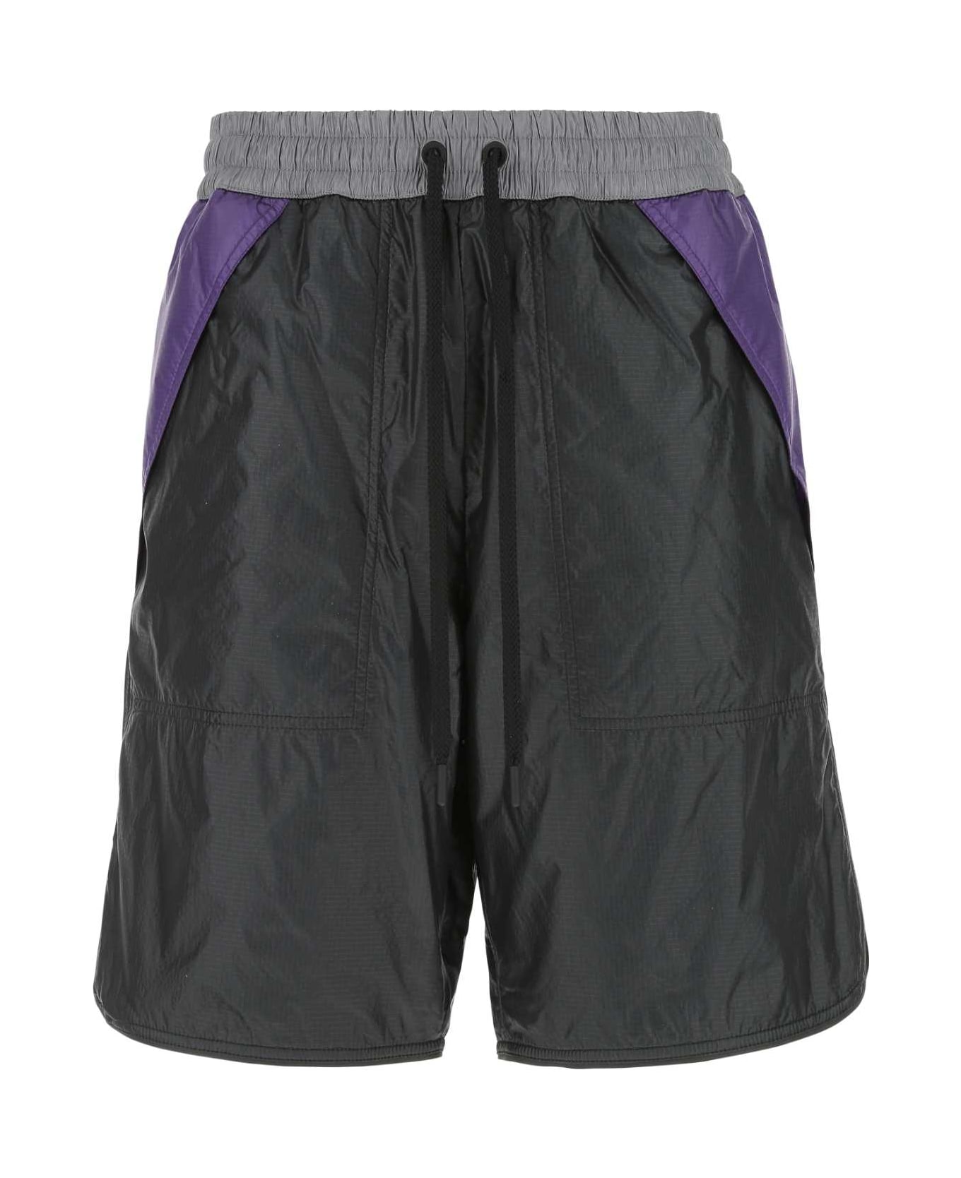 Moncler Grenoble Multicolor Nylon Bermuda Shorts - P86