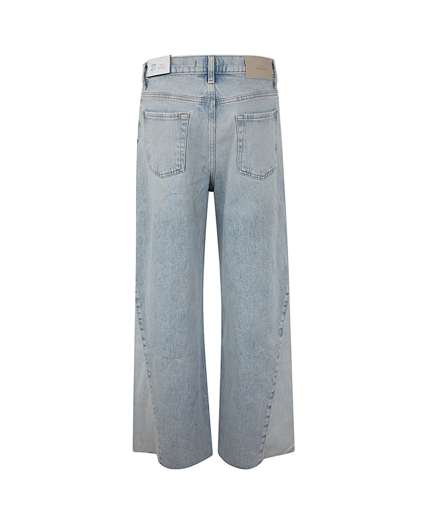 7 For All Mankind Zoey Mid Summer With Panel Jeans - Light Blue デニム