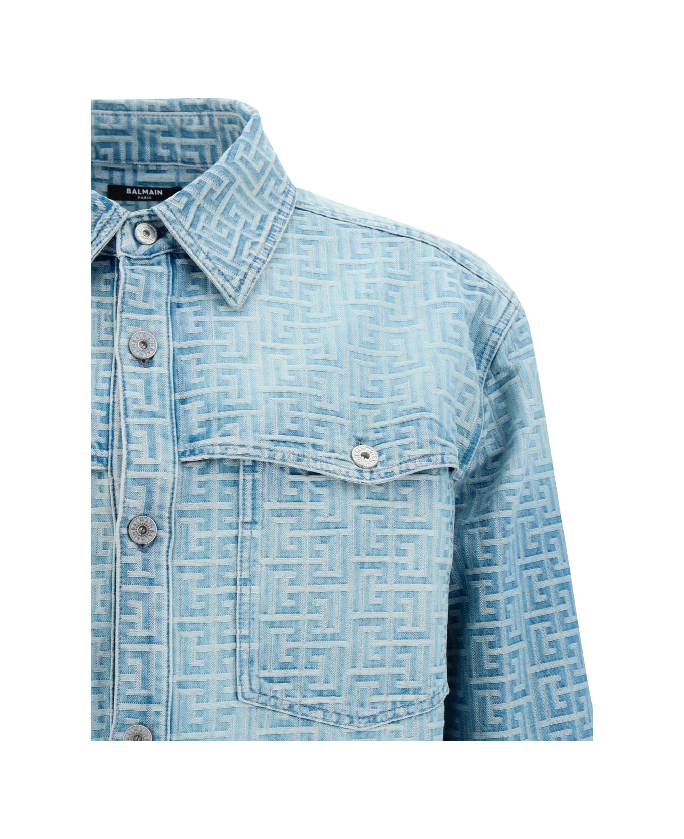 Balmain Denim Shirt - Blu
