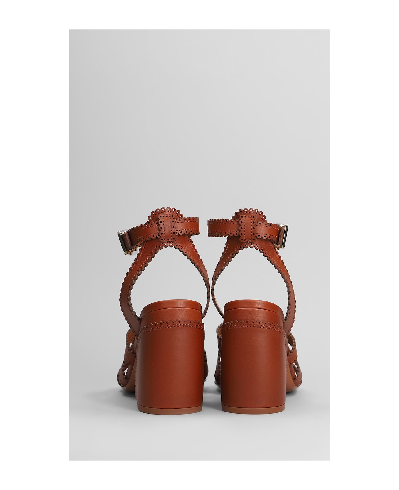 Zimmermann Goldie Sandal 85 Sandals In Brown Leather - brown