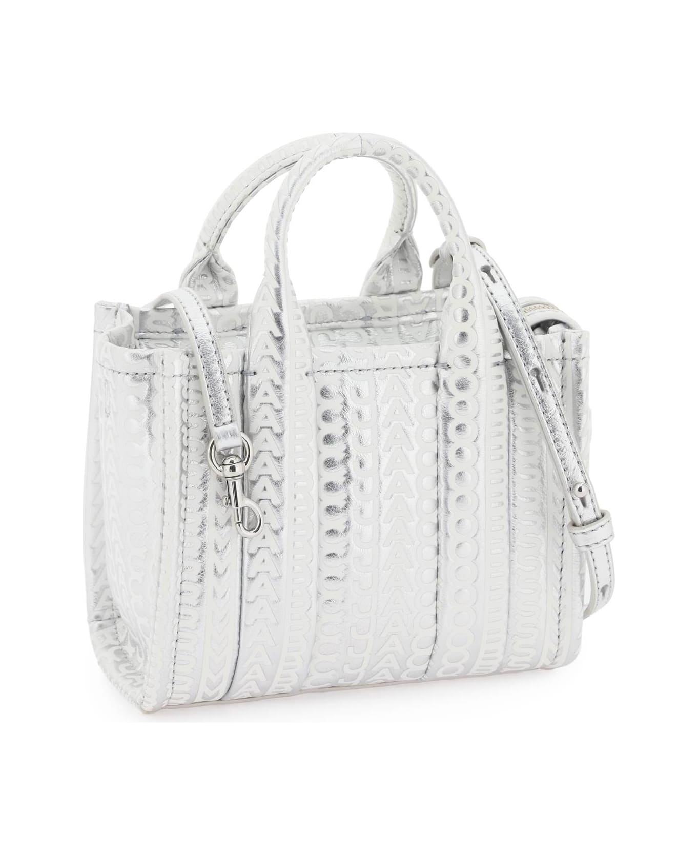 Marc Jacobs The Monogram Tote Bag - SILVER BRIGHT WHITE (Silver)