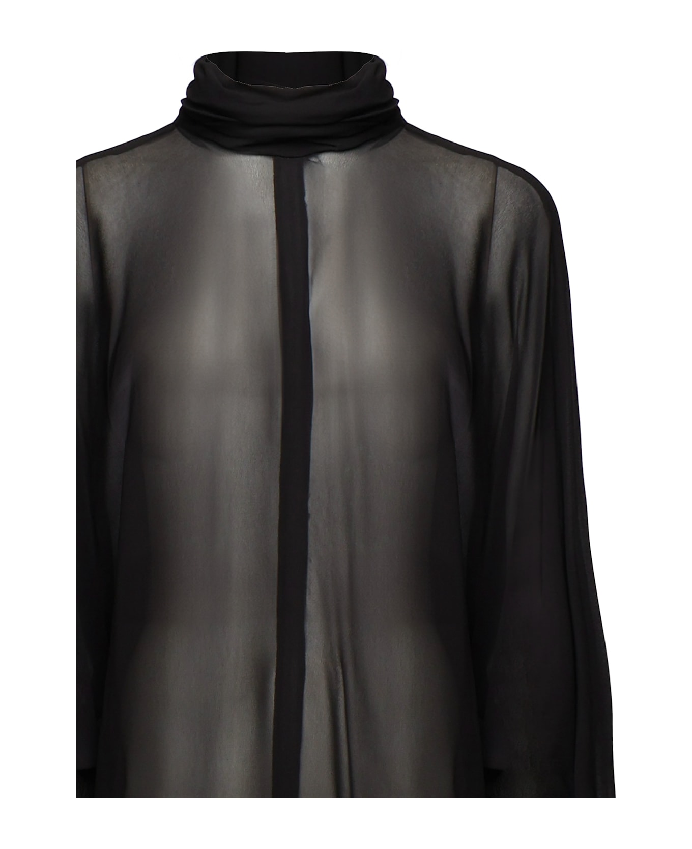 Nineminutes Kim Georgette Longdress - Black
