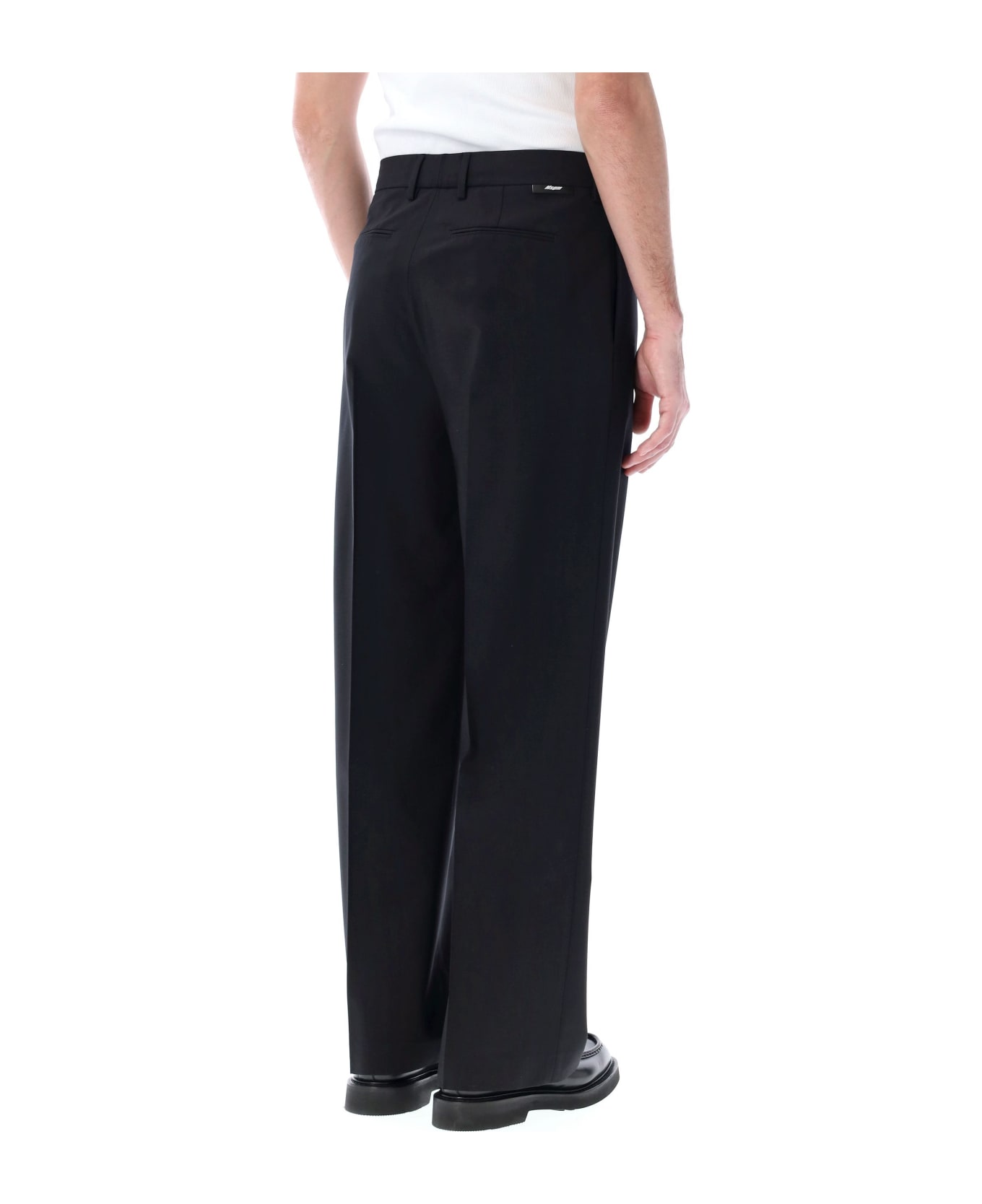 MSGM Tailored Trousers - BLACK ボトムス
